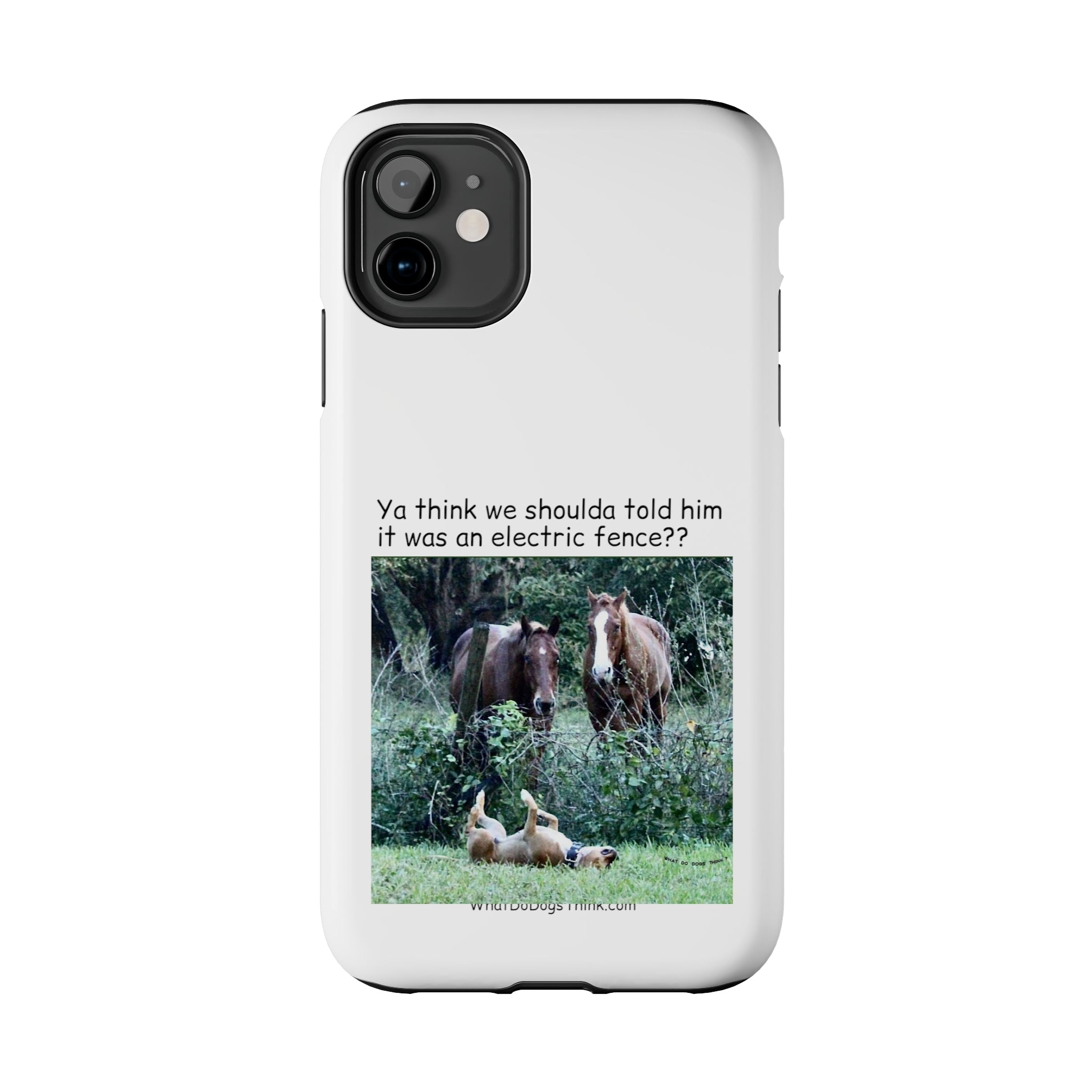 Electric Fence White Tough Phone Cases
