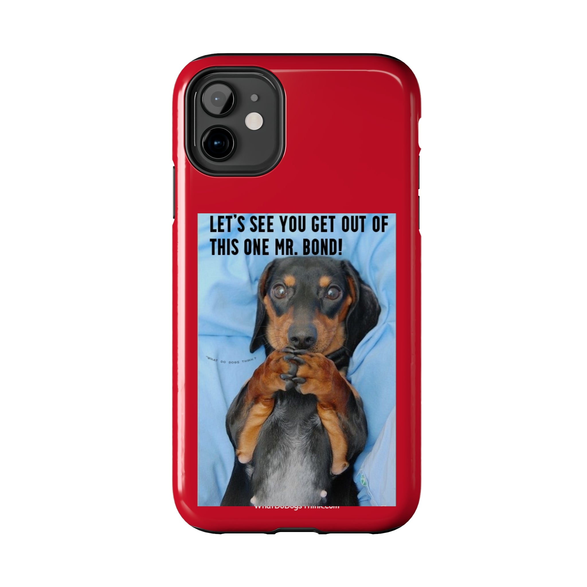 Mr Bond Red Tough Phone Cases