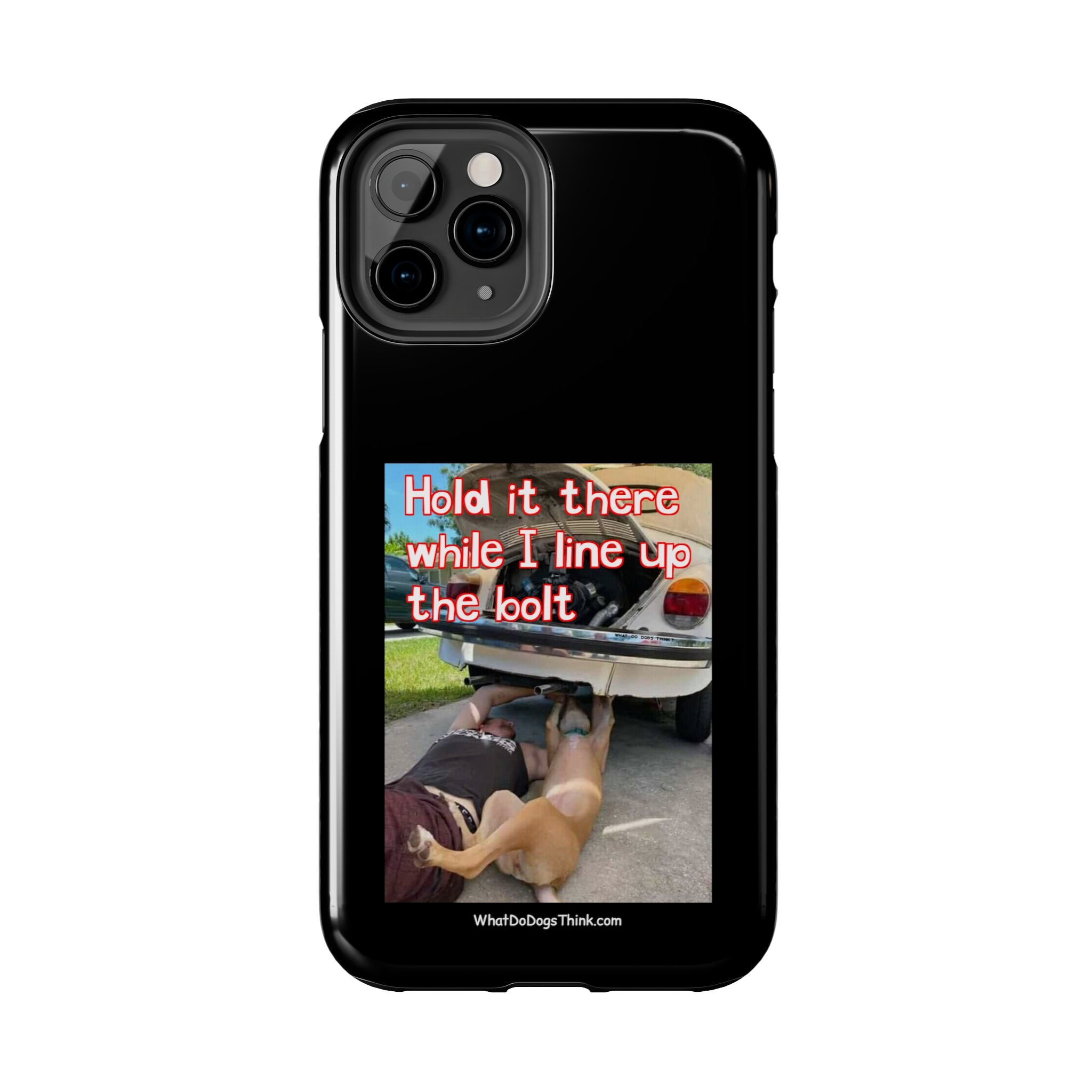 Hold it Black Tough Phone Cases