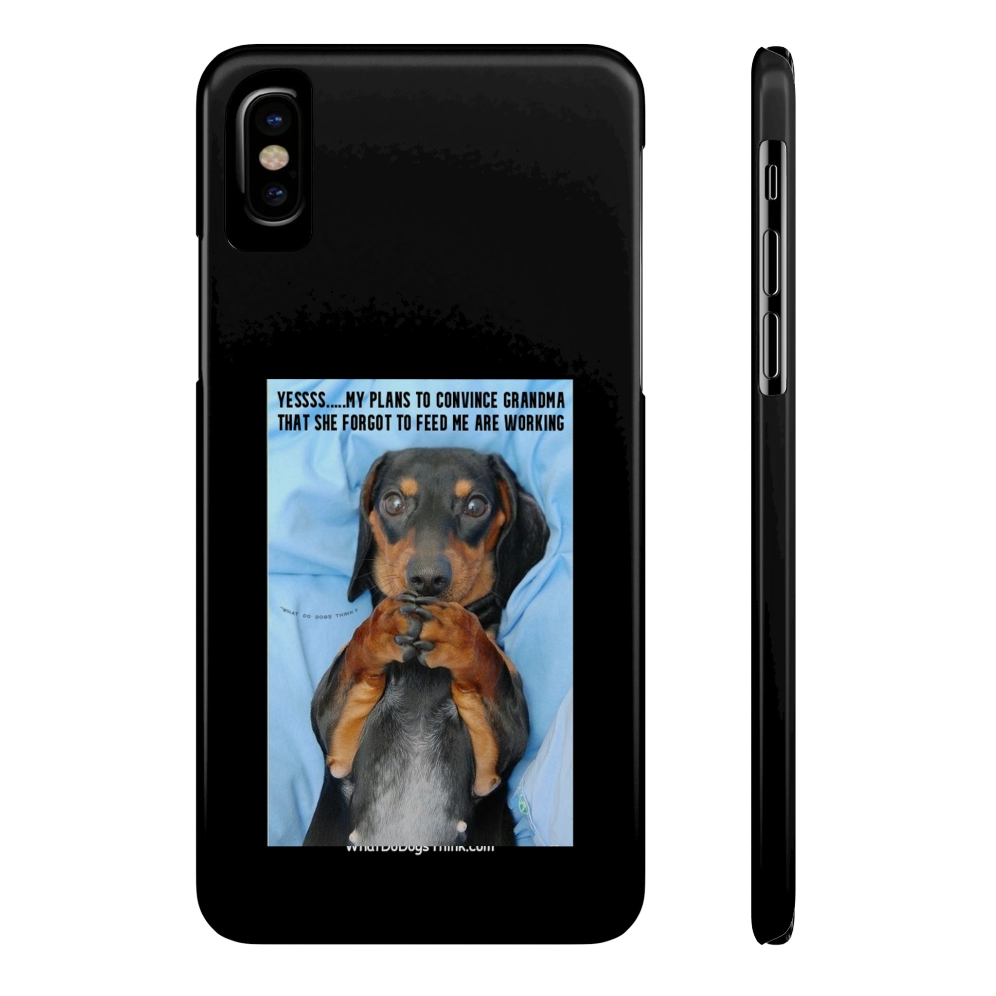 Grandma Black Slim Phone Cases