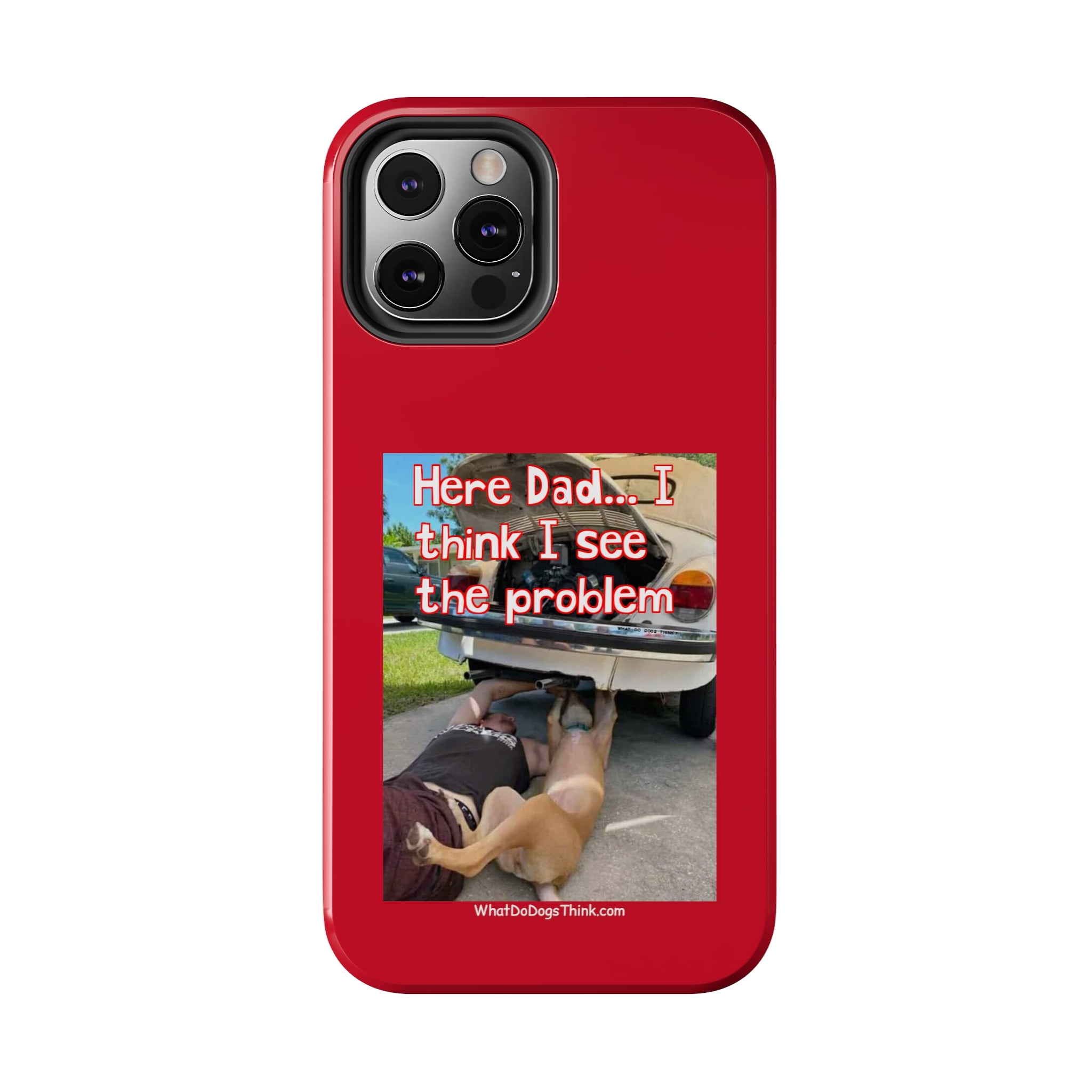 Here Dad Red Tough Phone Cases