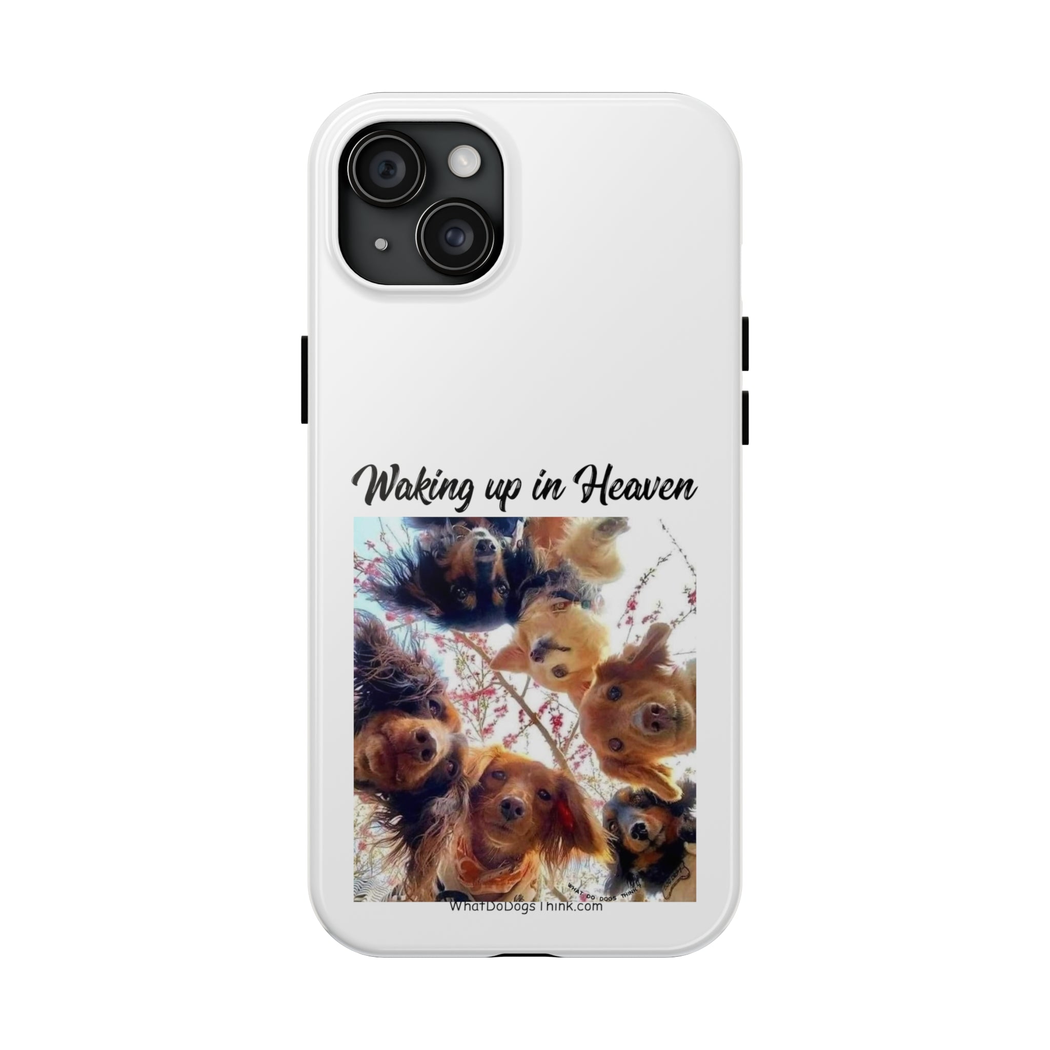 Waking Up in Heaven White Tough Phone Cases