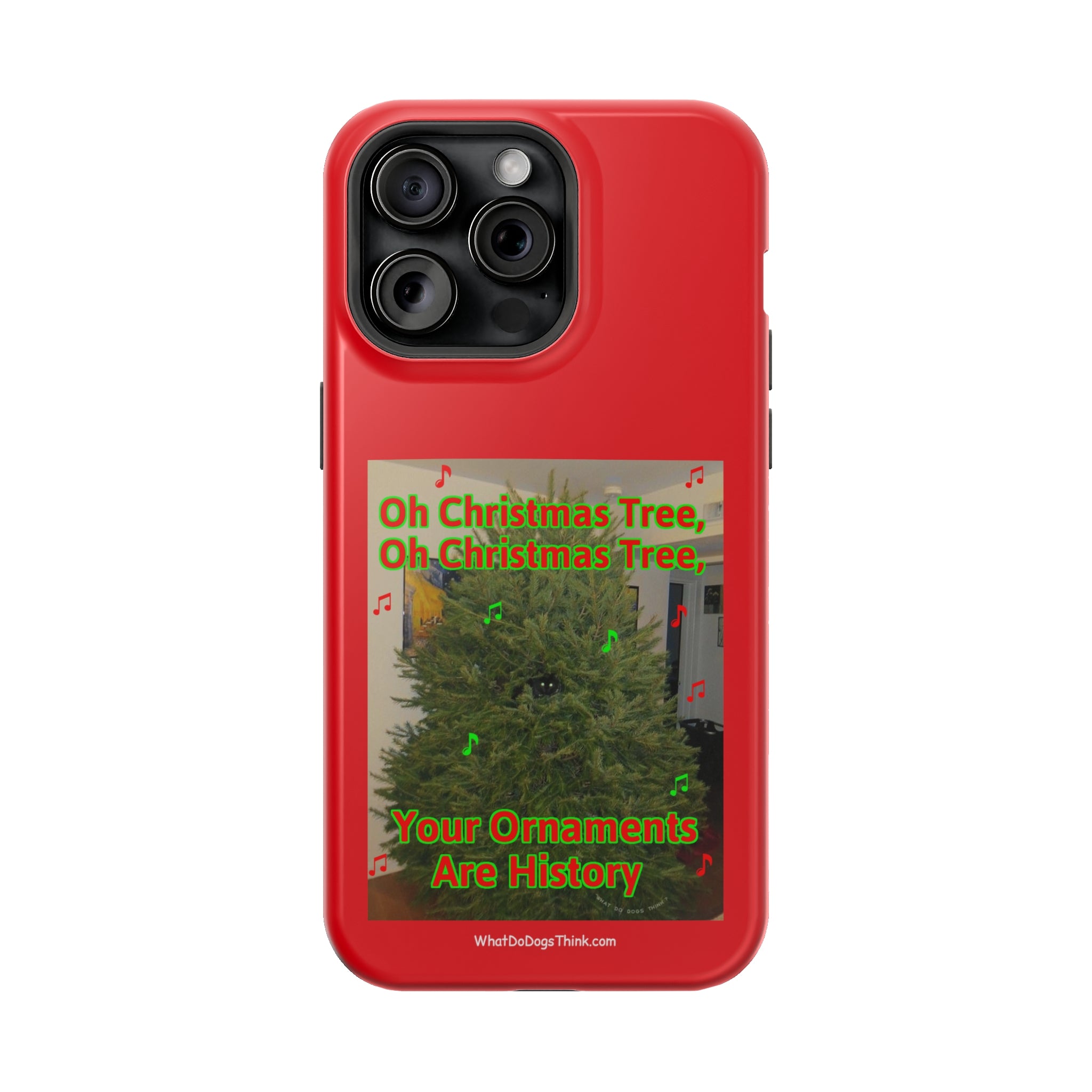 Christmas Tree Cat Red MagSafe Tough Case