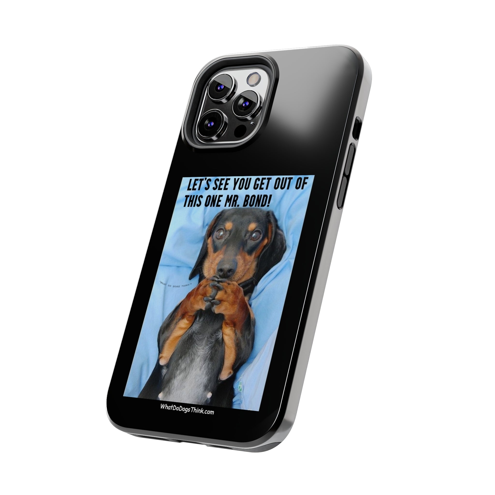 Mr Bond Black Tough Phone Cases