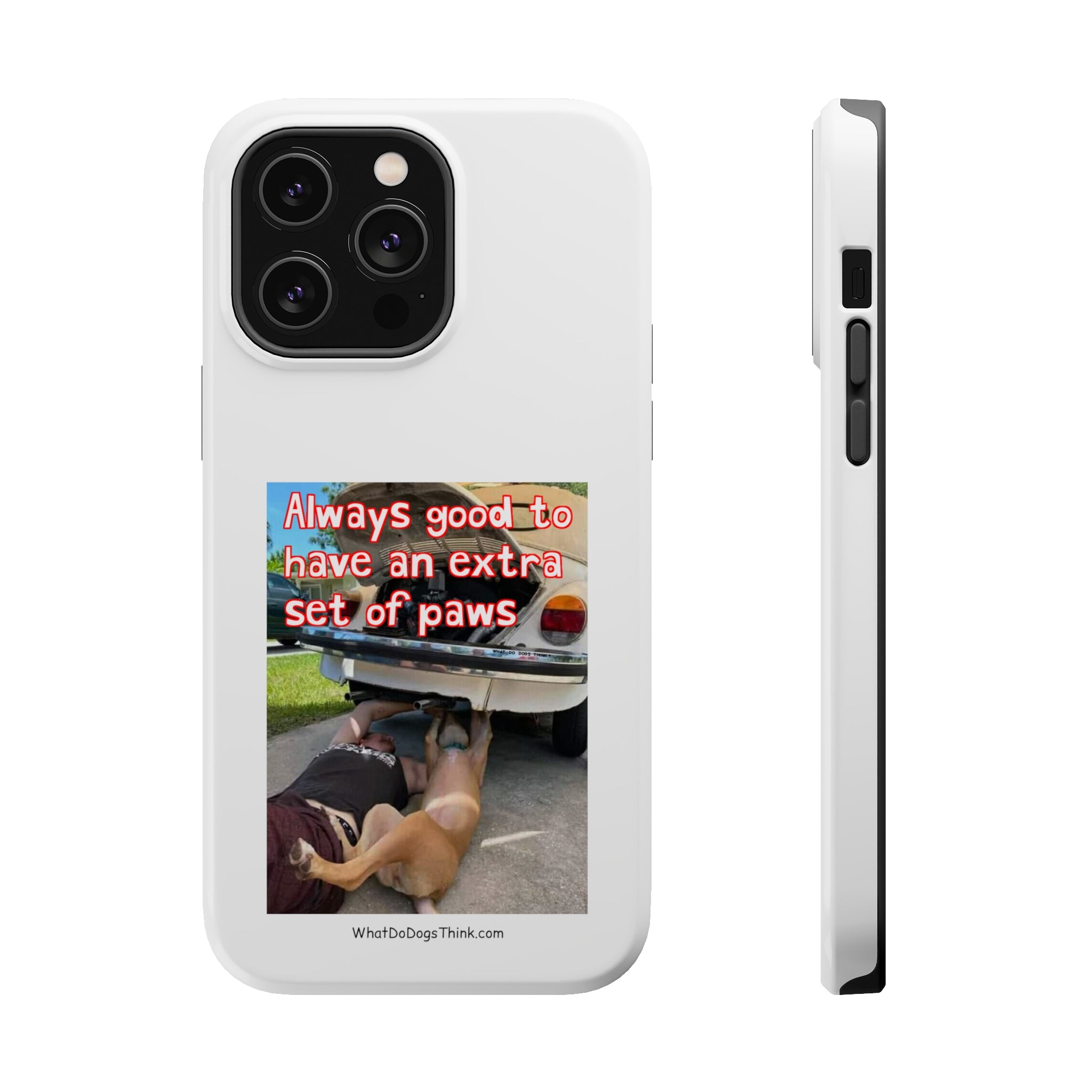 Extra Paw White MagSafe Tough Cases