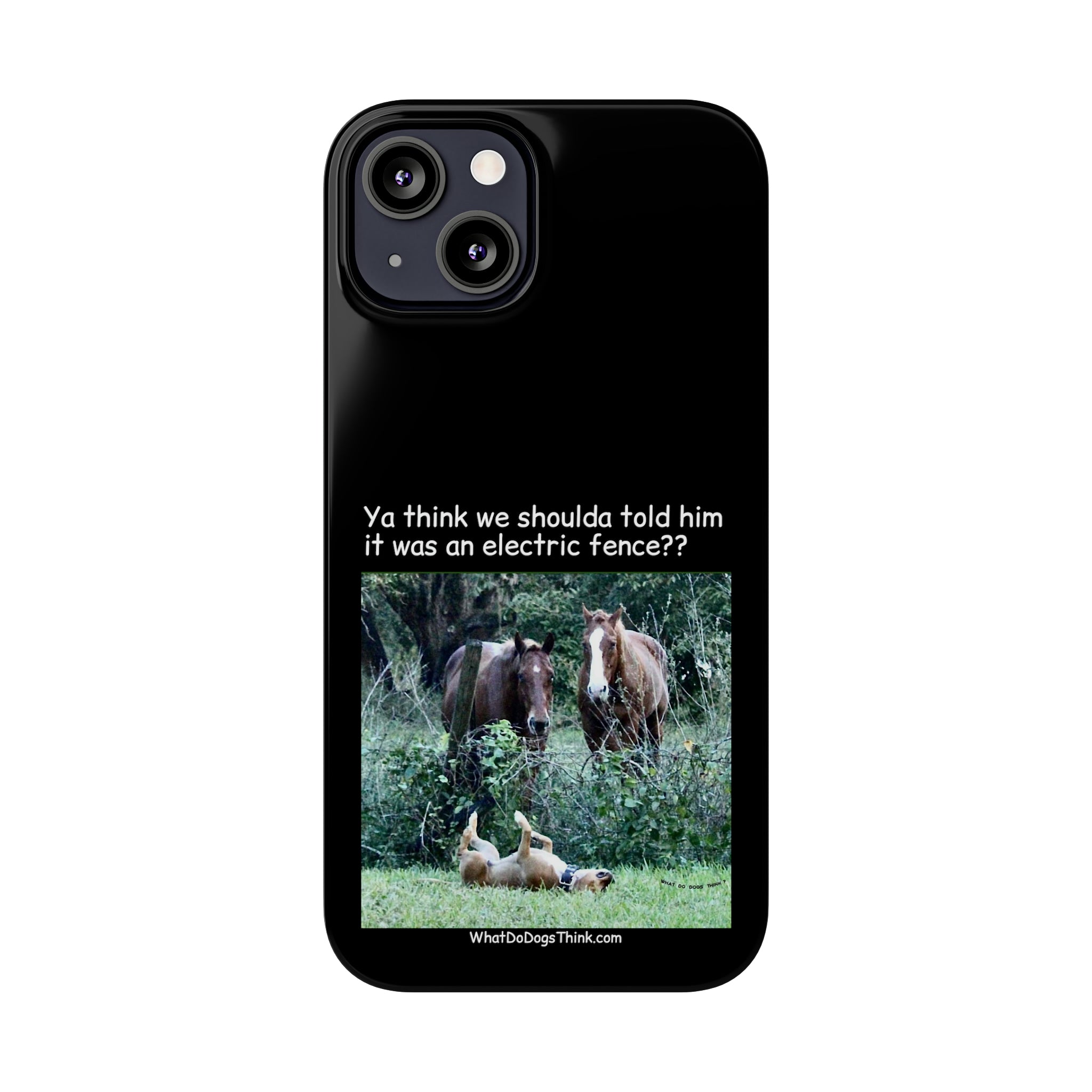 Electric Fence Black Slim Phone Case