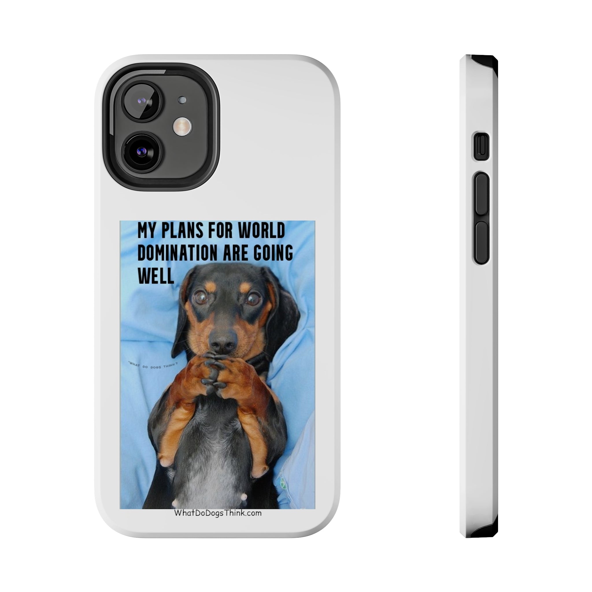 World Domination White Tough Phone Cases