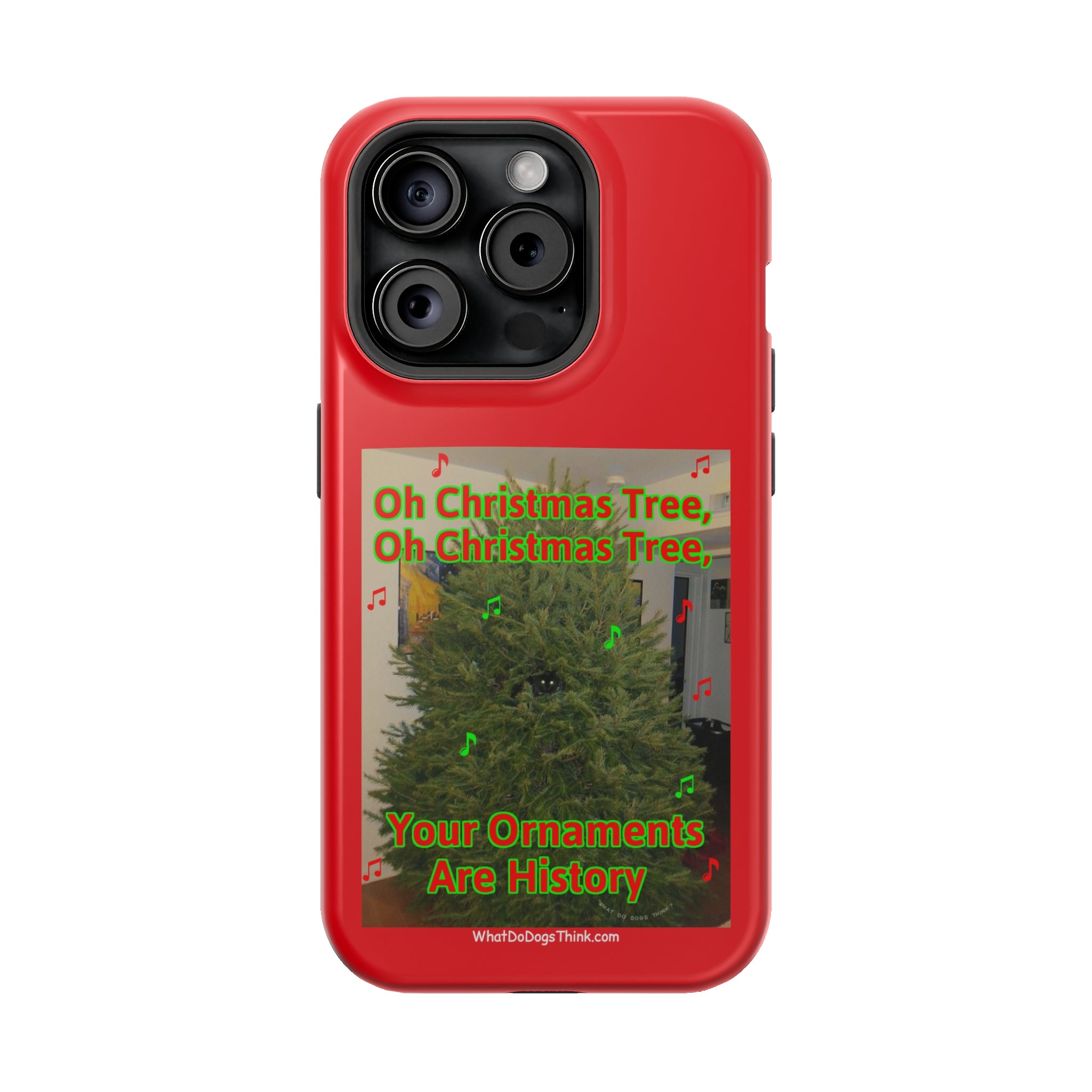 Christmas Tree Cat Red MagSafe Tough Case