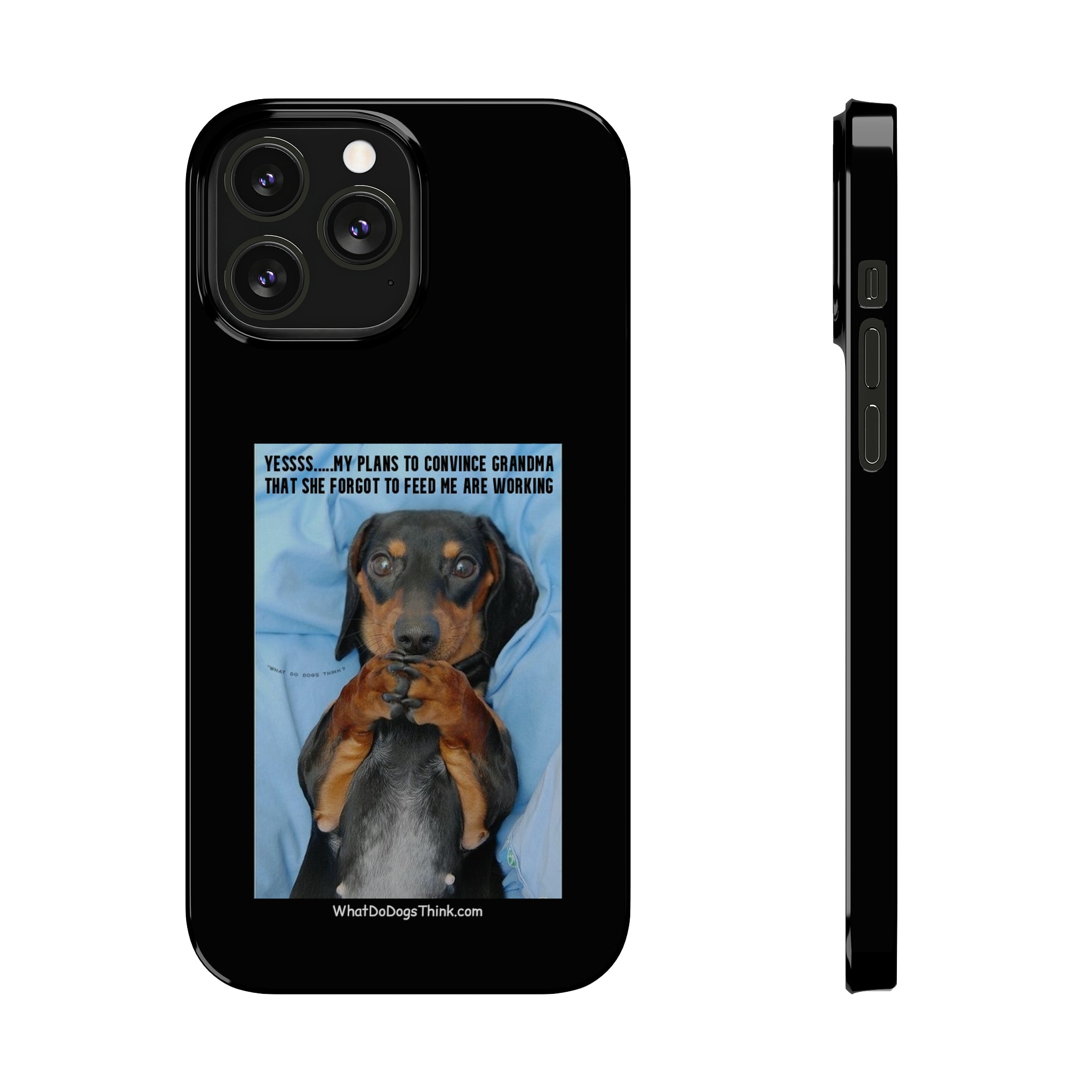 Grandma Black Slim Phone Cases