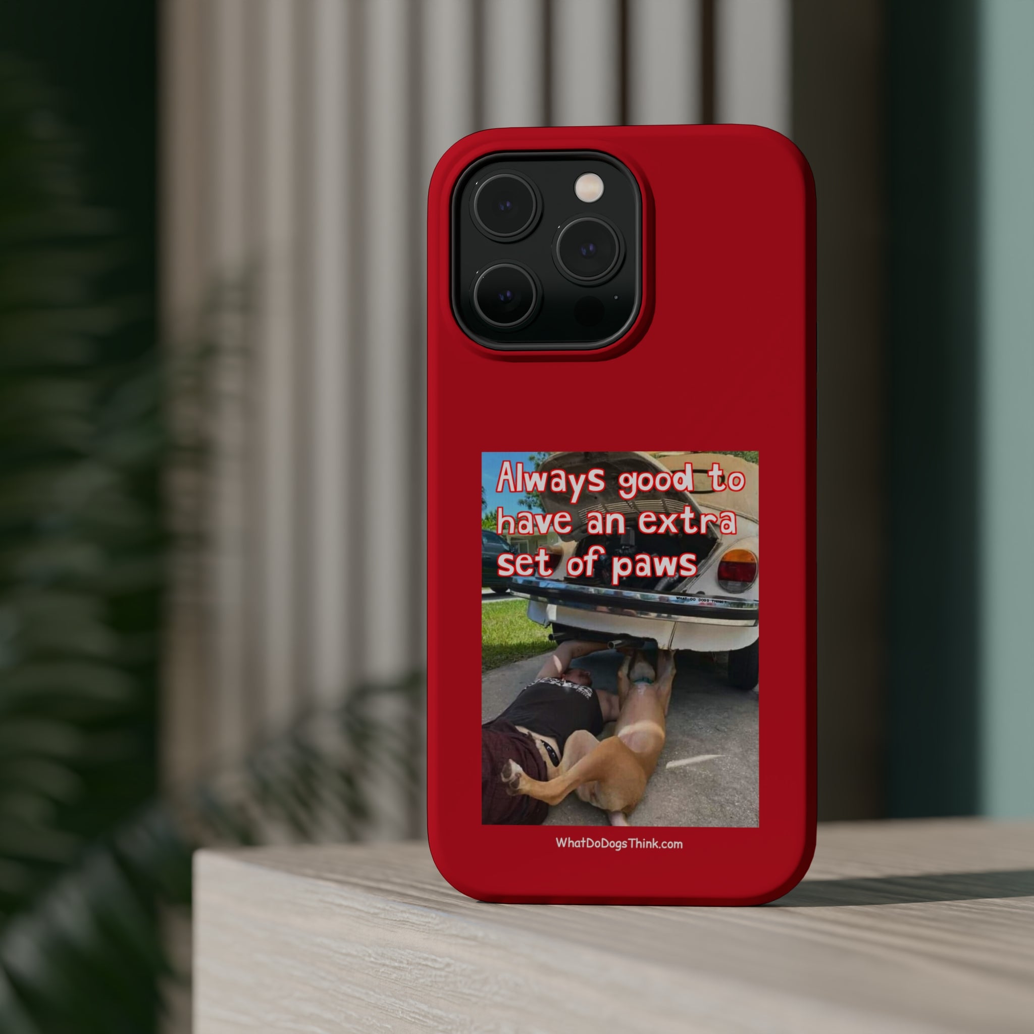 Extra Paw Red MagSafe Tough Cases