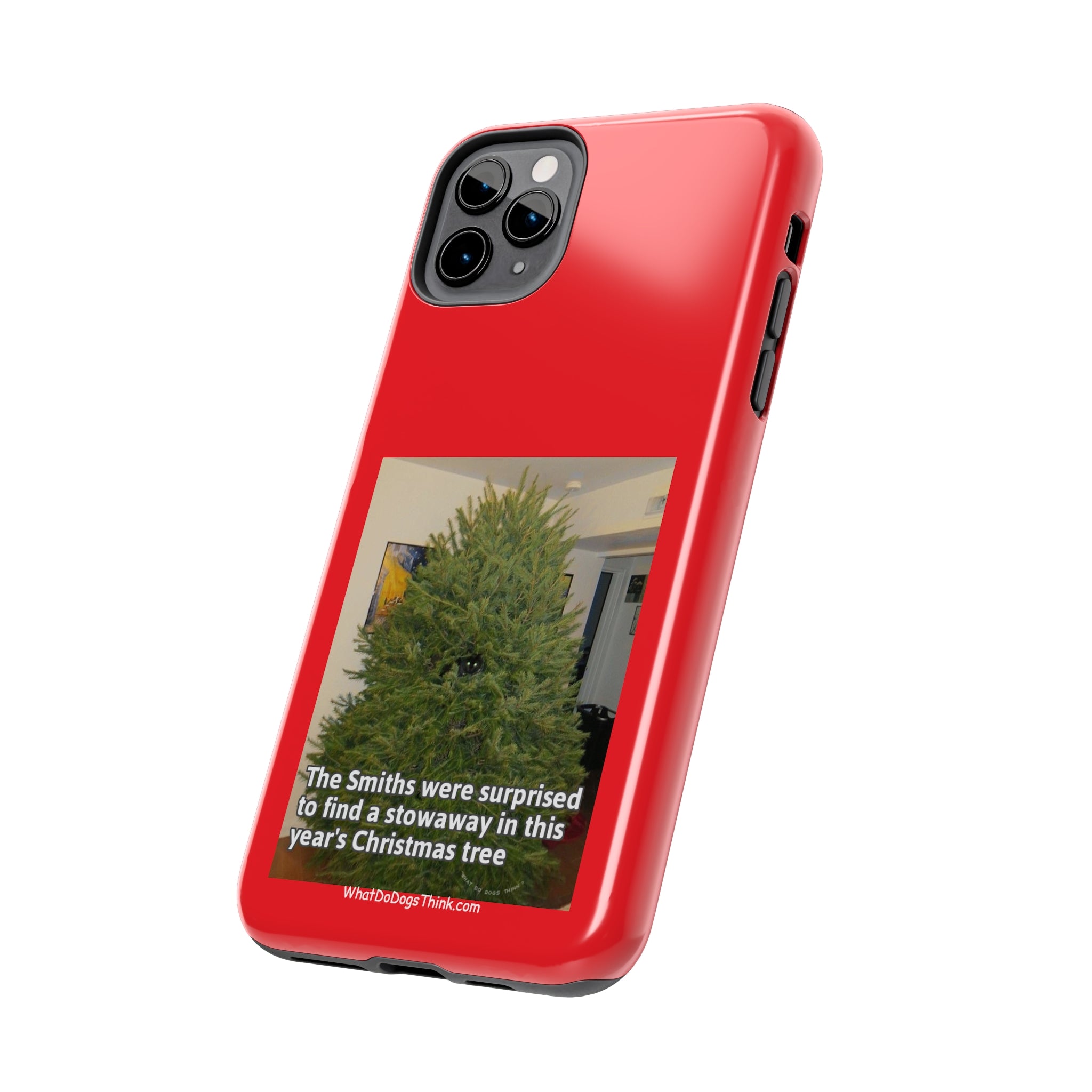 Stowaway Cat Red Tough Phone Cases