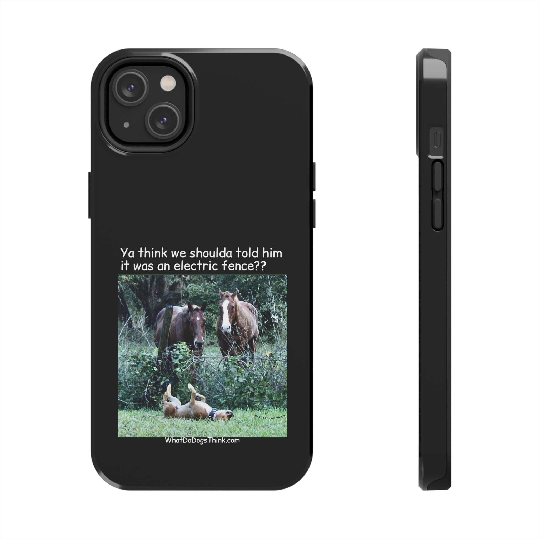 Electric Fence Black Tough Phone Cases