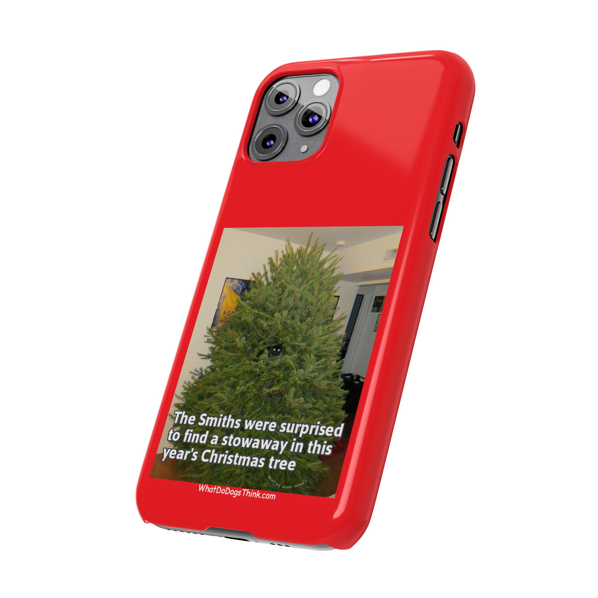 Stowaway Cat Red Slim Phone Case