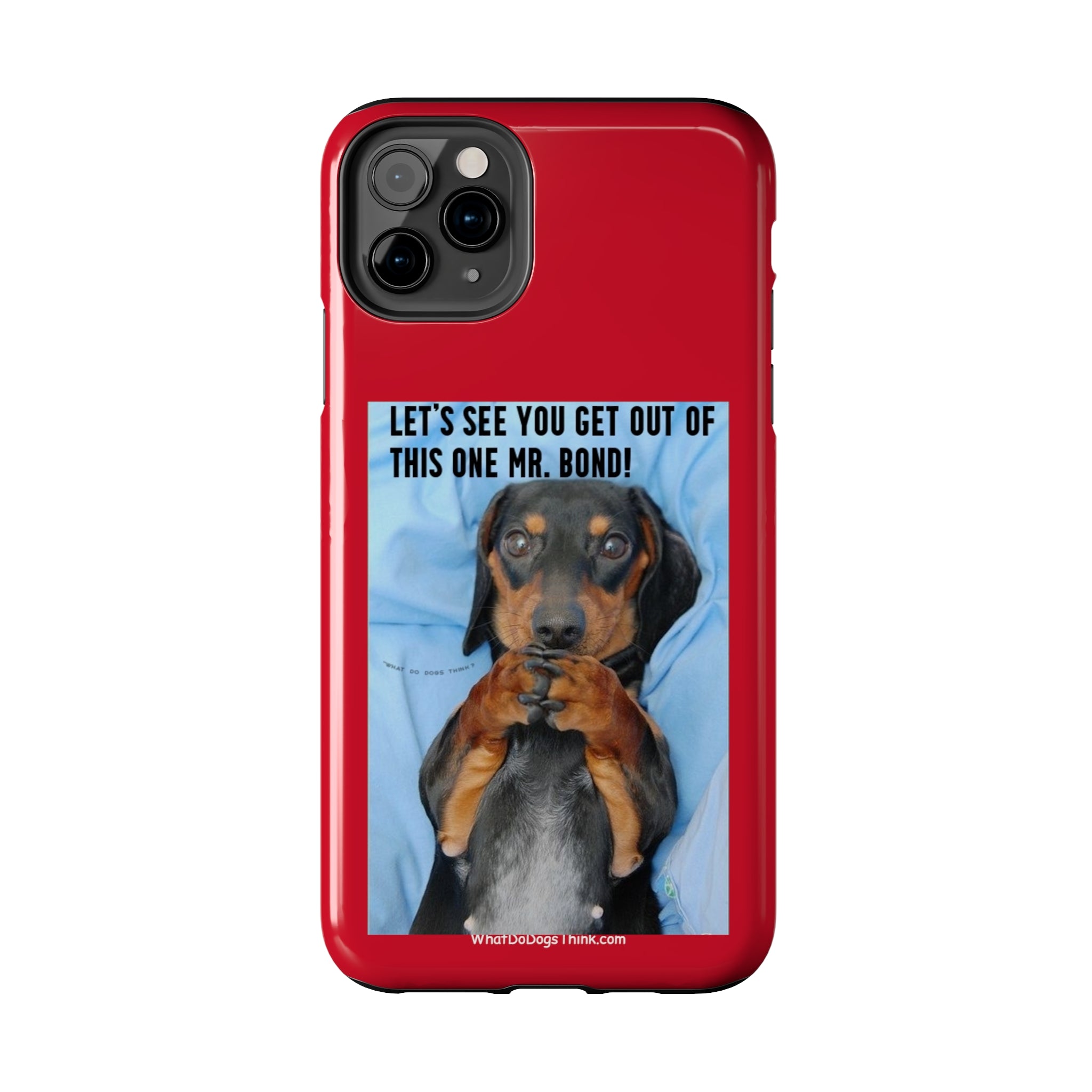 Mr Bond Red Tough Phone Cases