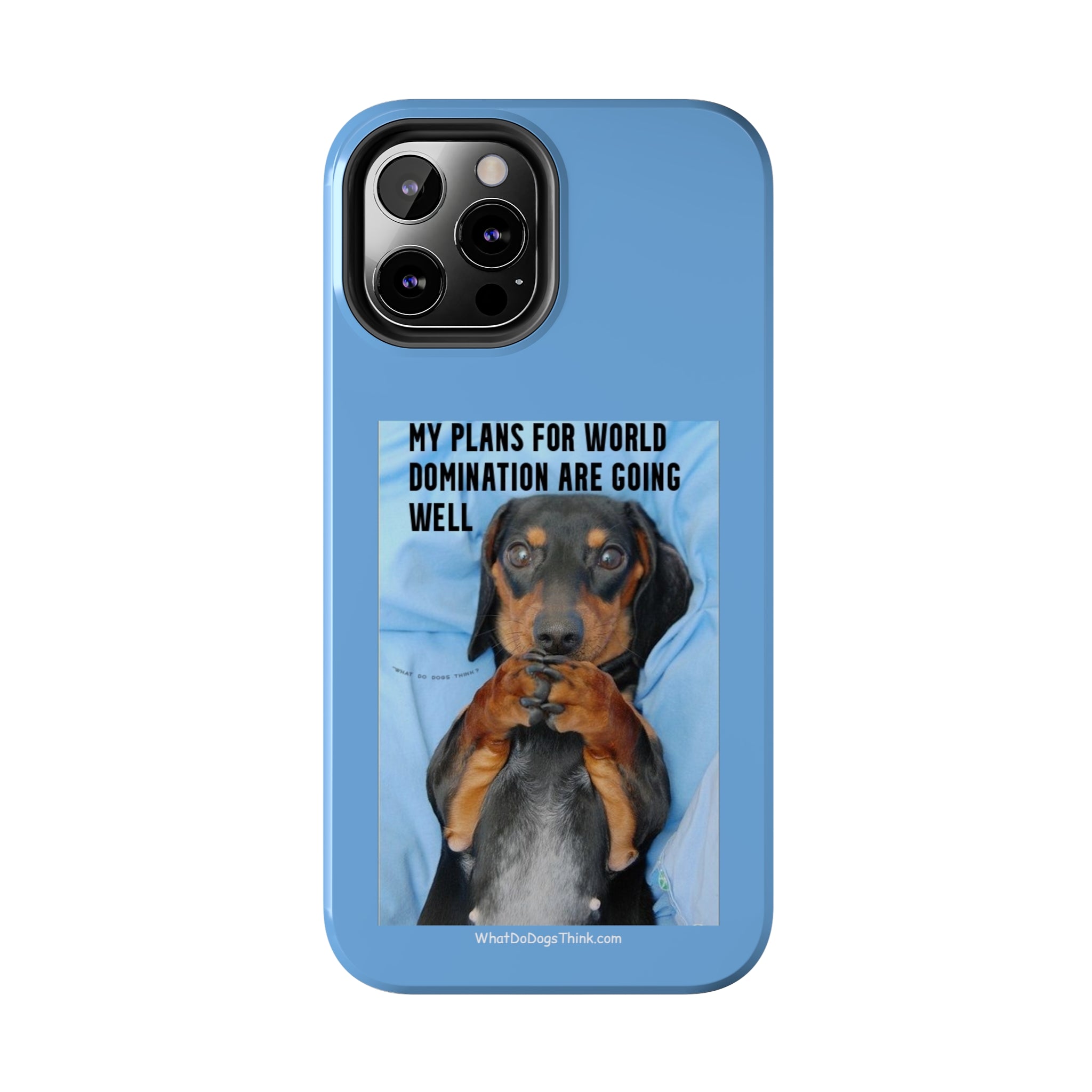 World Domination Blue Tough Phone Cases