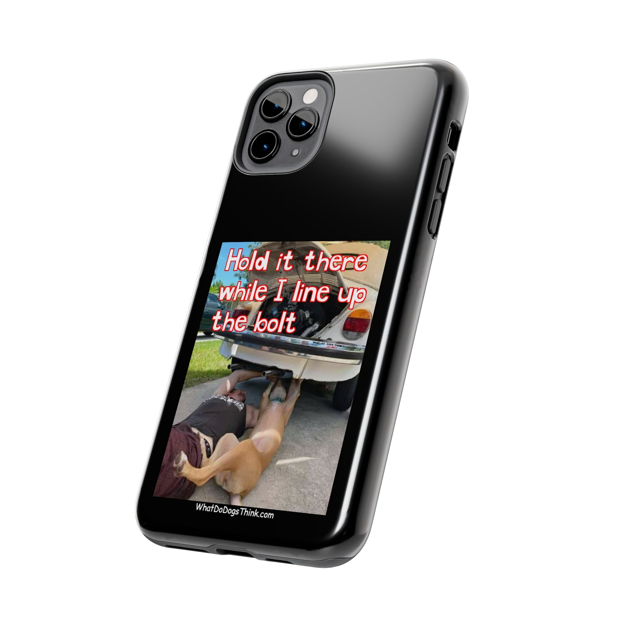 Hold it Black Tough Phone Cases