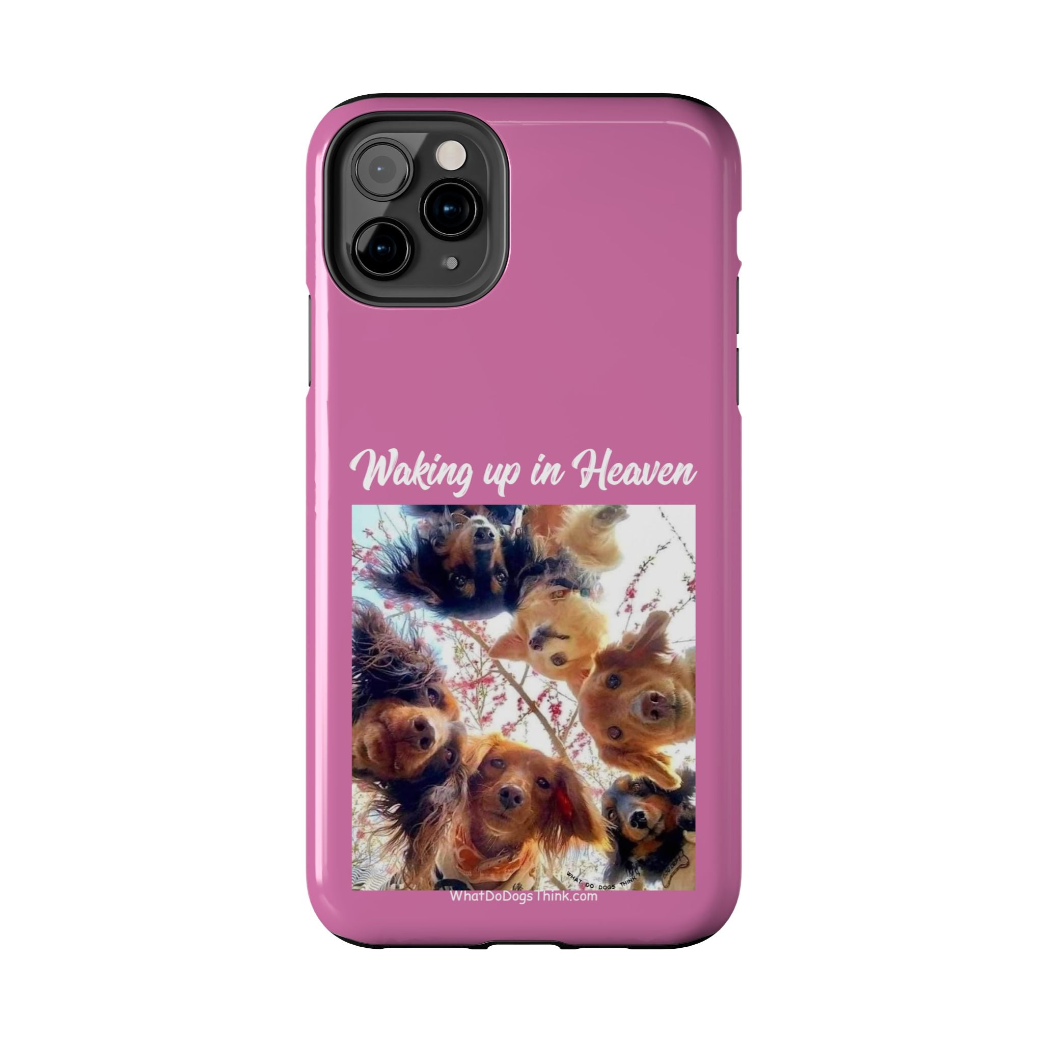 Waking Up in Heaven Pink Tough Phone Cases