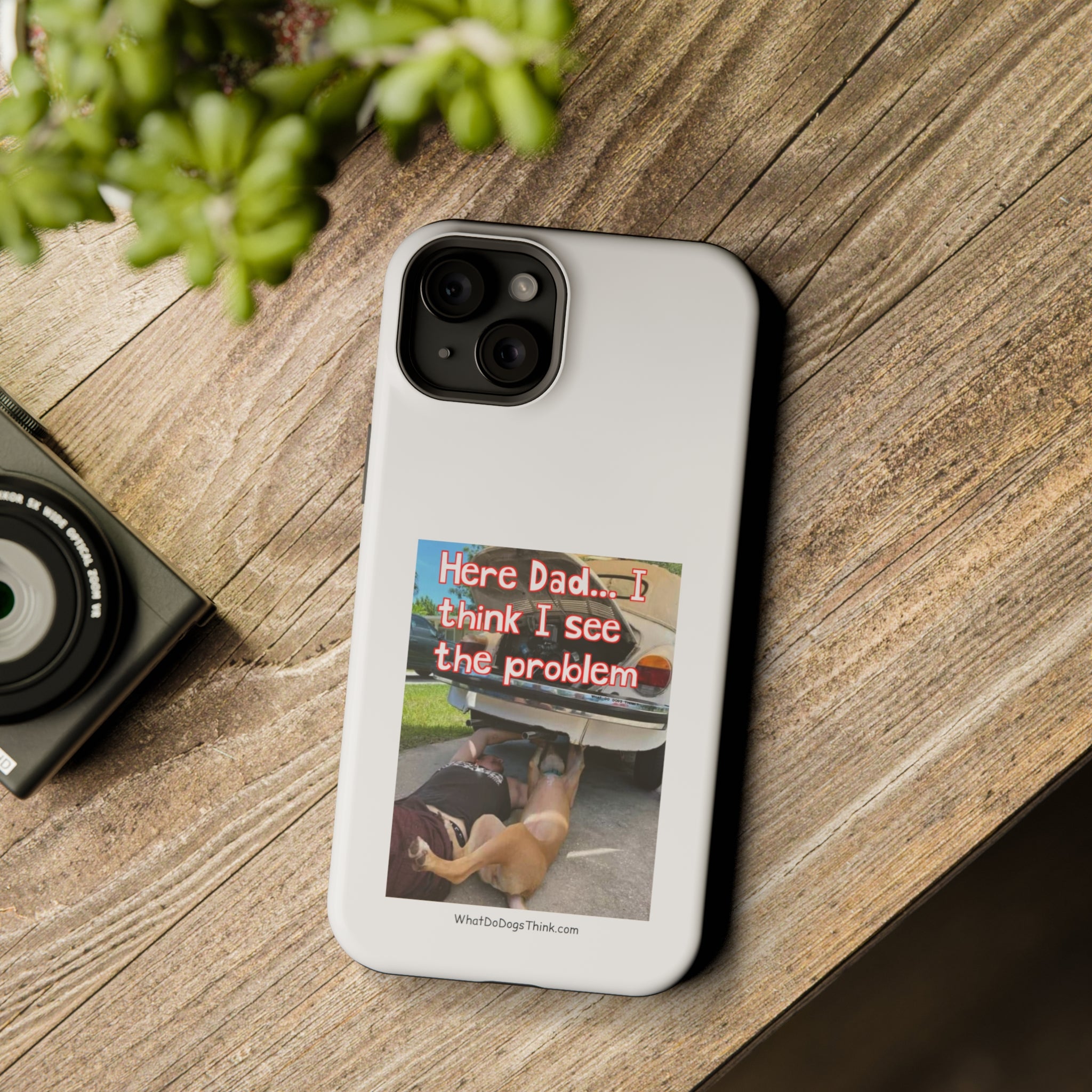 Here Dad White MagSafe Tough Cases