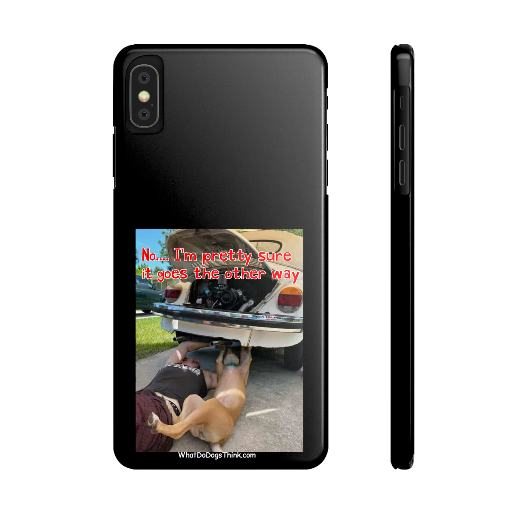 Other Way Black Slim Phone Cases