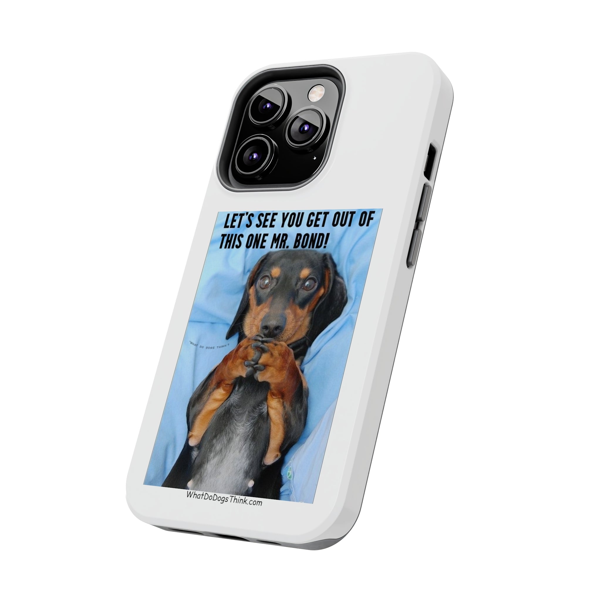 Mr Bond White Tough Phone Cases