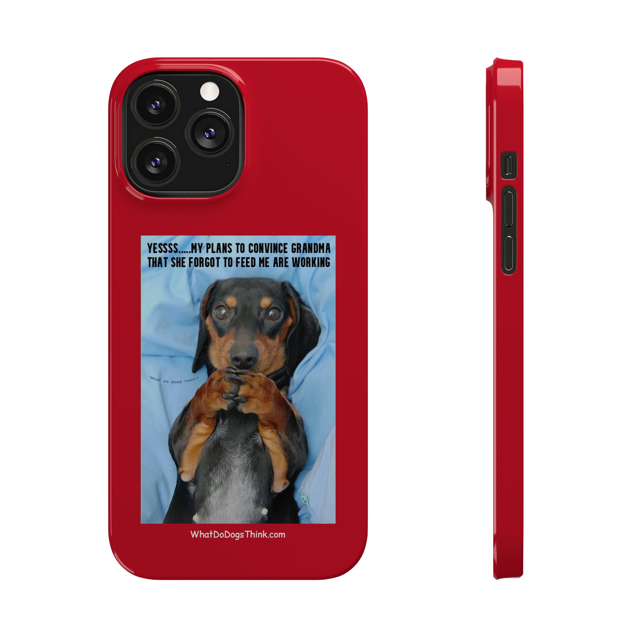 Grandma Red Slim Phone Cases