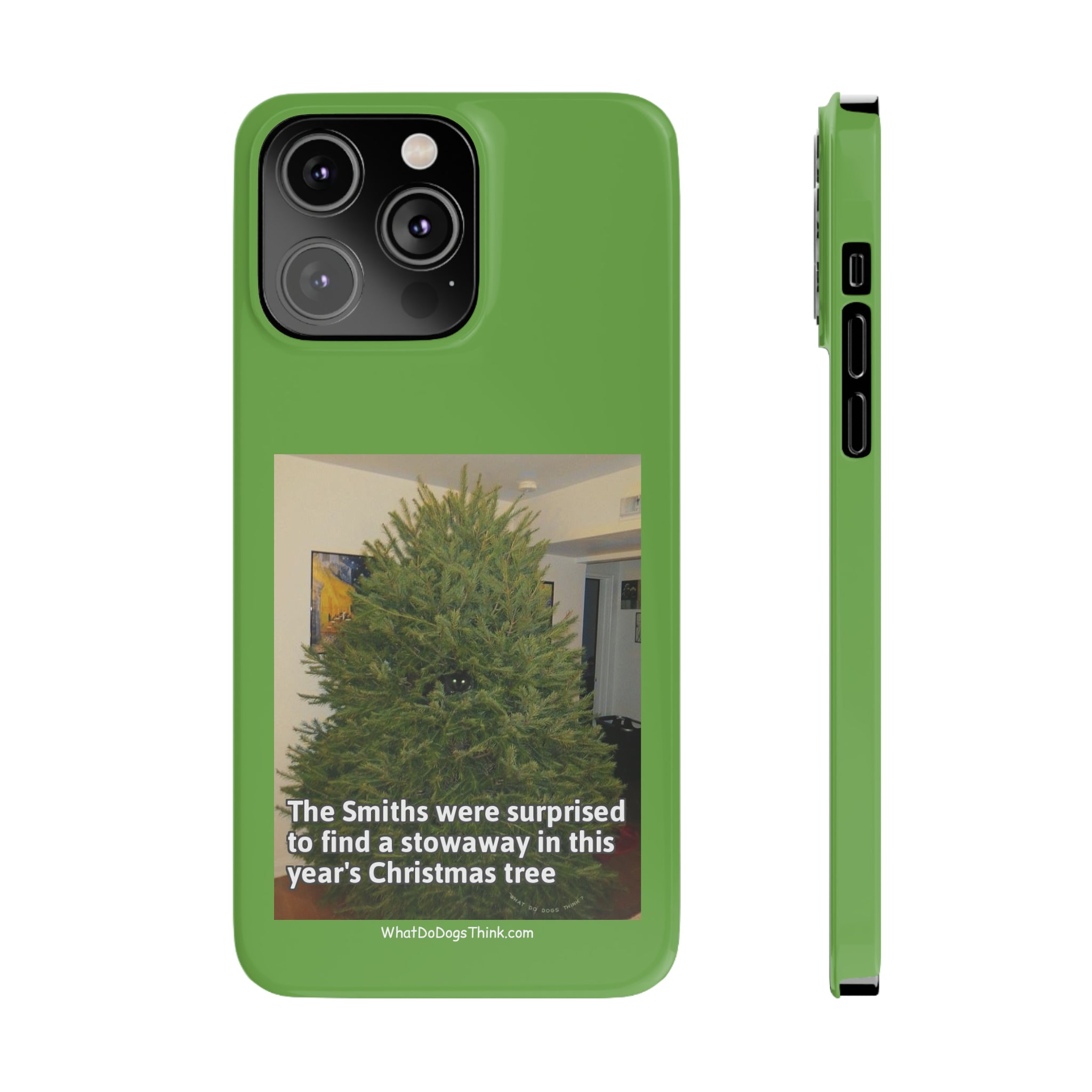 Stowaway Cat Green Slim Phone Case
