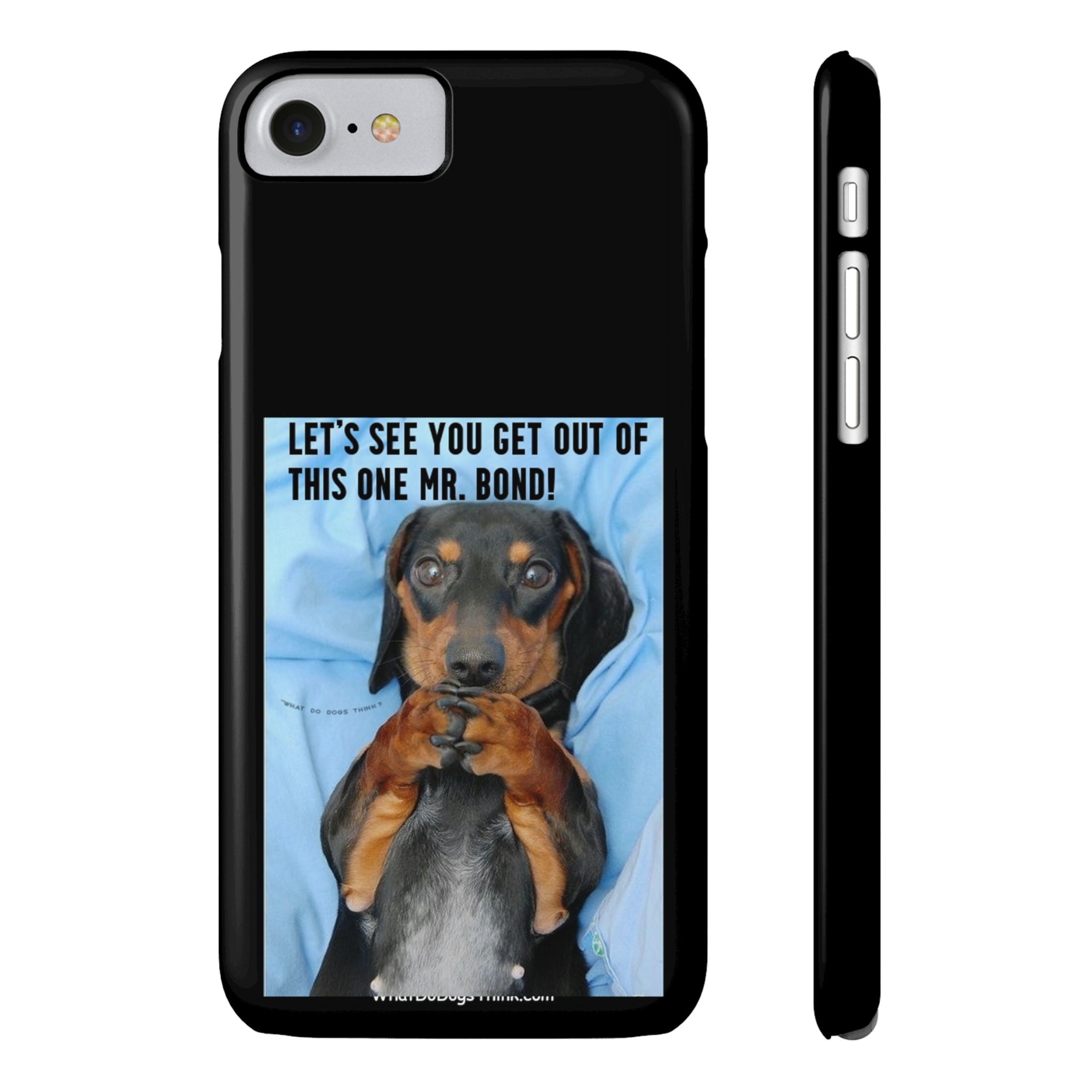 Mr. Bond Black Slim Phone Cases