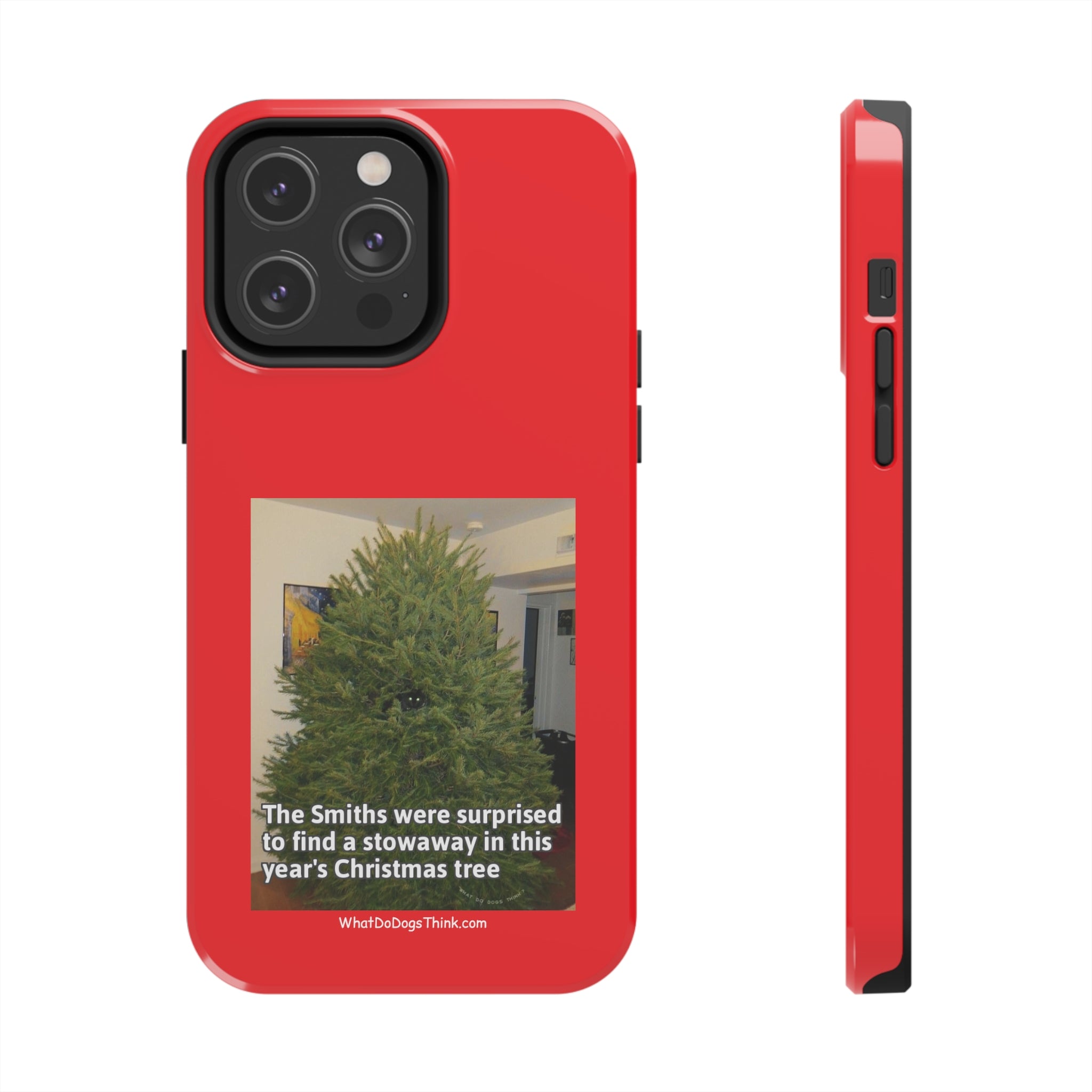 Stowaway Cat Red Tough Phone Cases