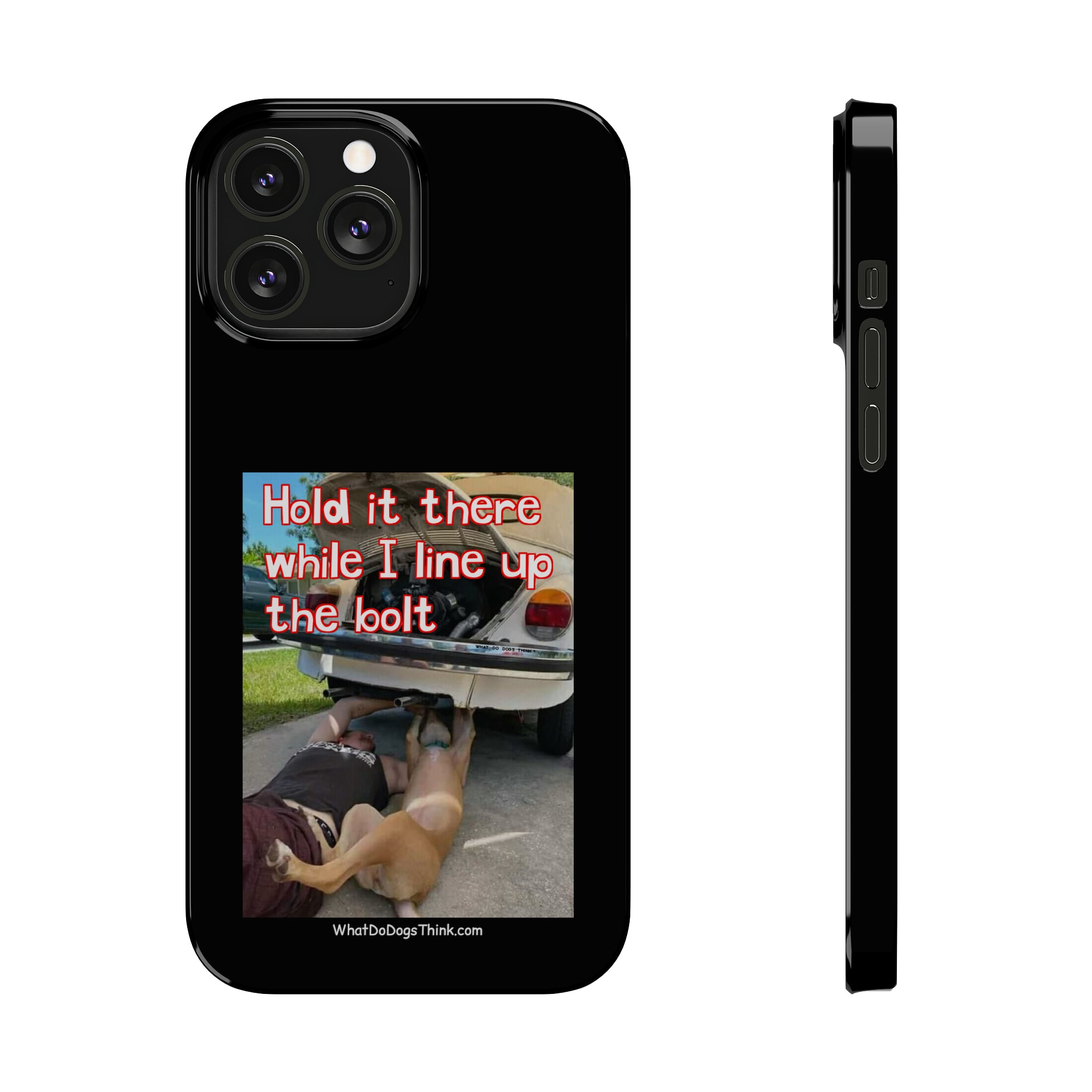 Hold It Black Slim Phone Cases