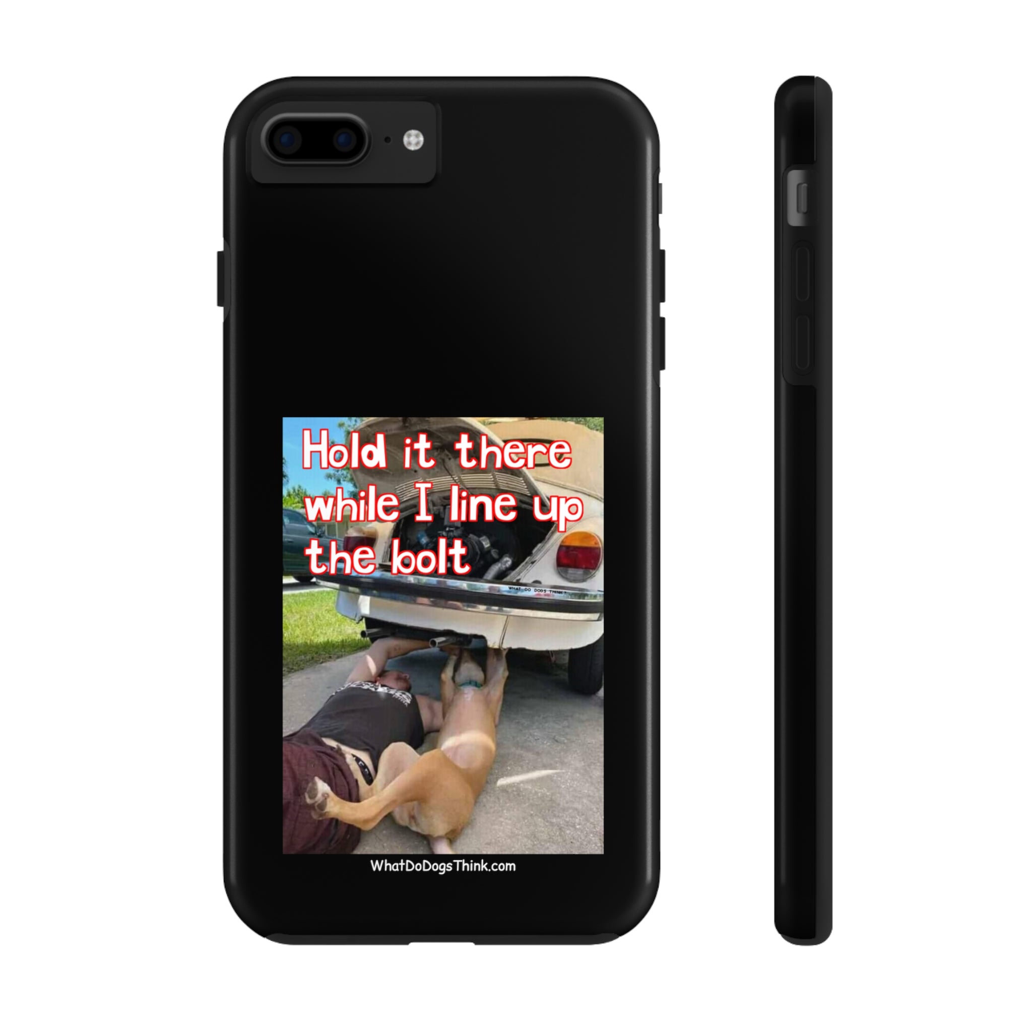 Hold it Black Tough Phone Cases