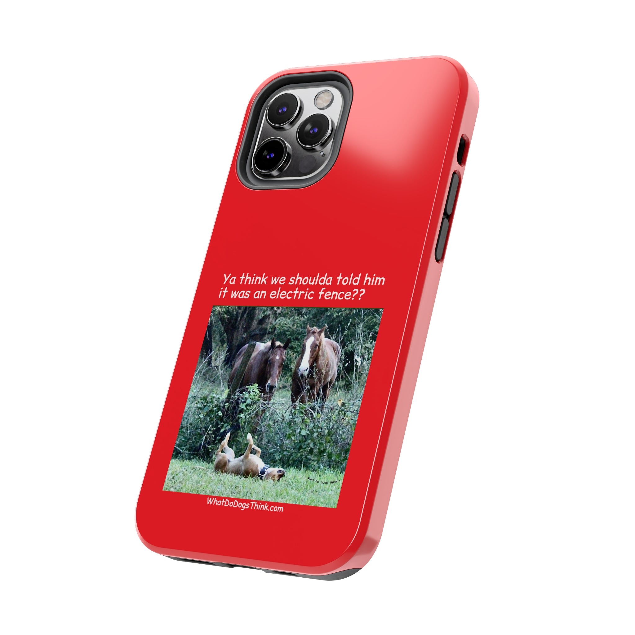 Electric Fence Red Tough Phone Cases