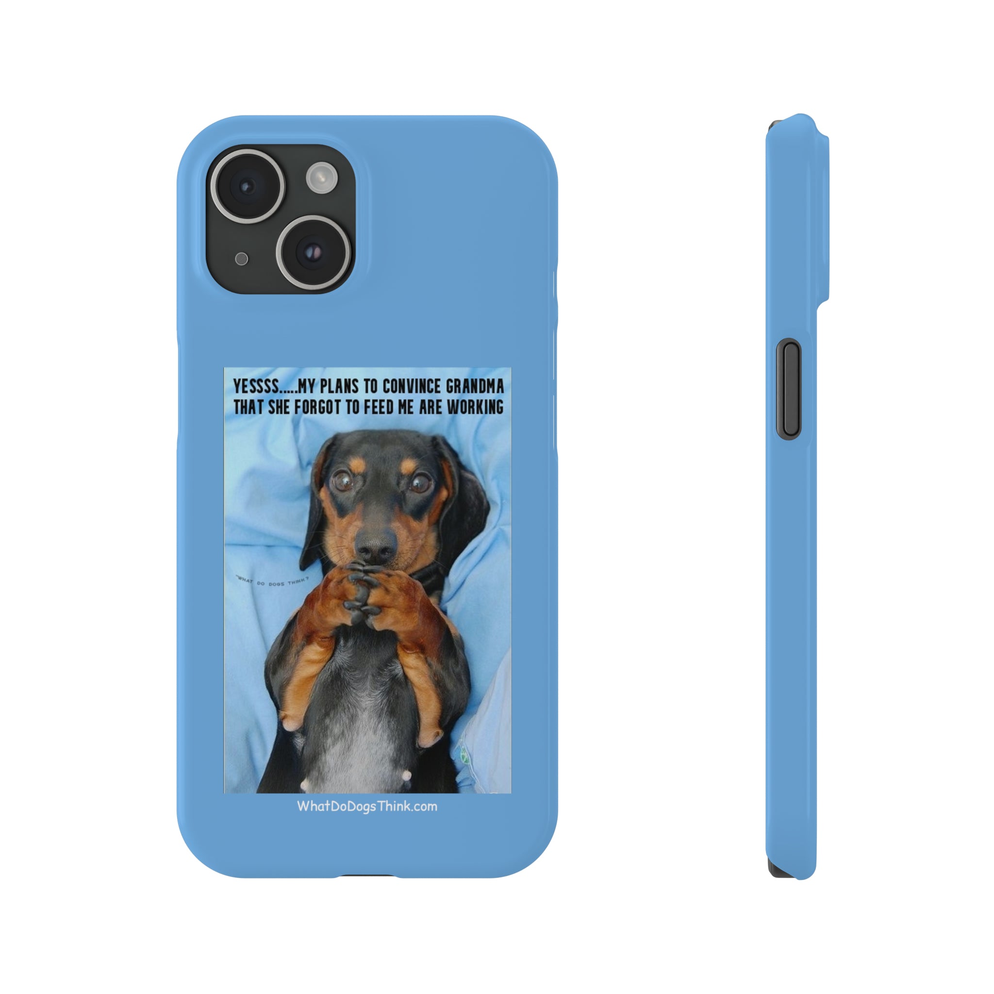 Grandma Blue Slim Phone Cases