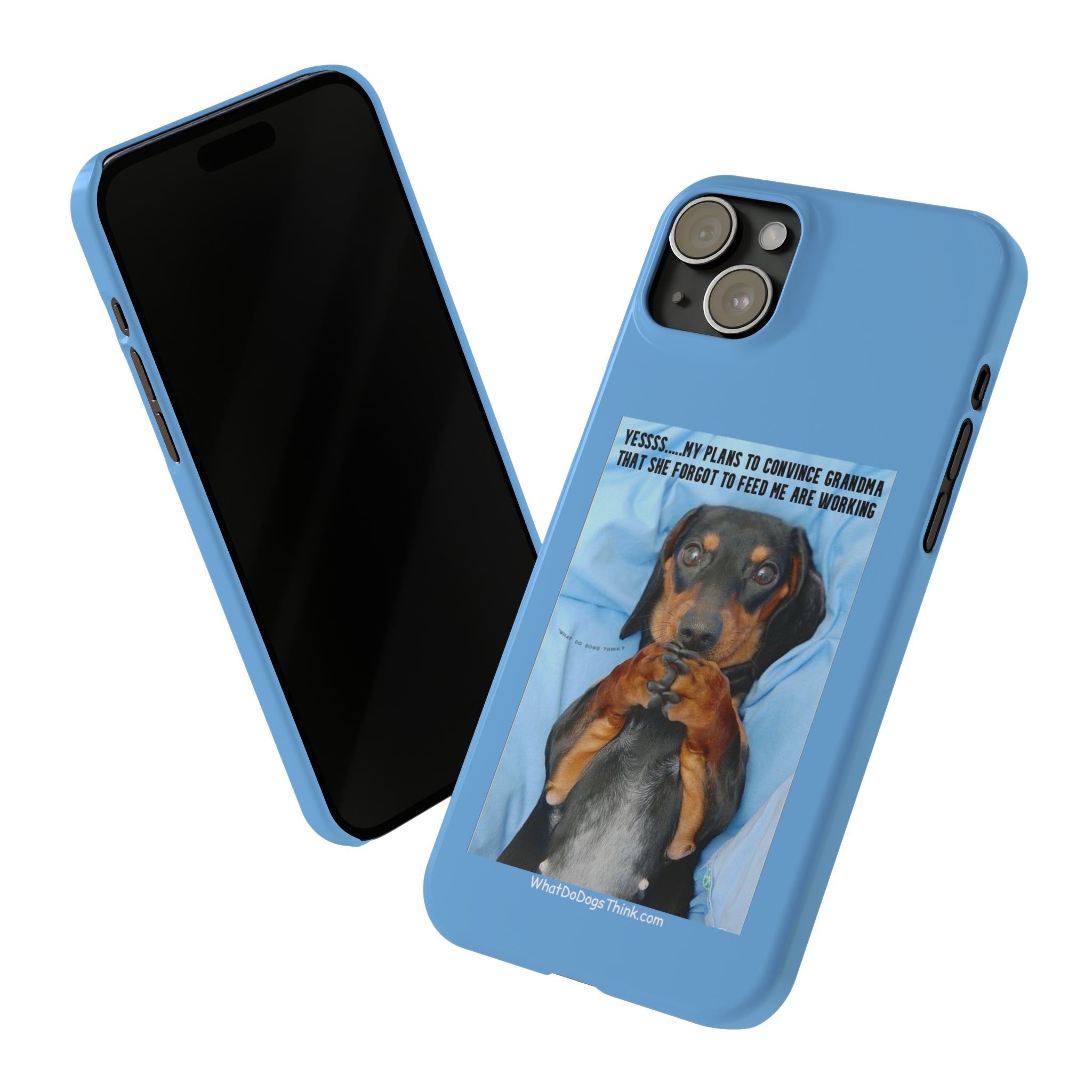Grandma Blue Slim Phone Cases
