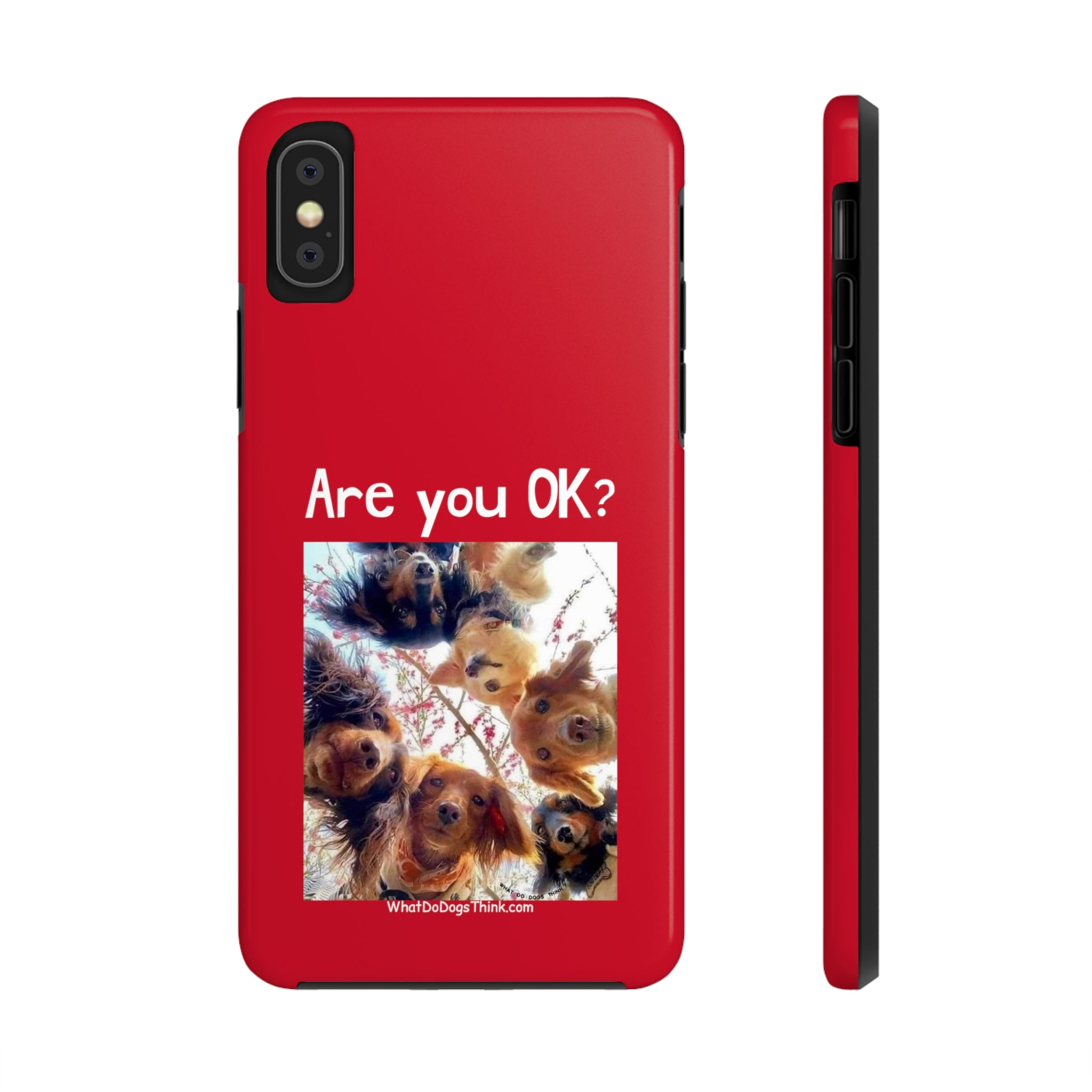 Are you OK? Red Tough Phone Cases
