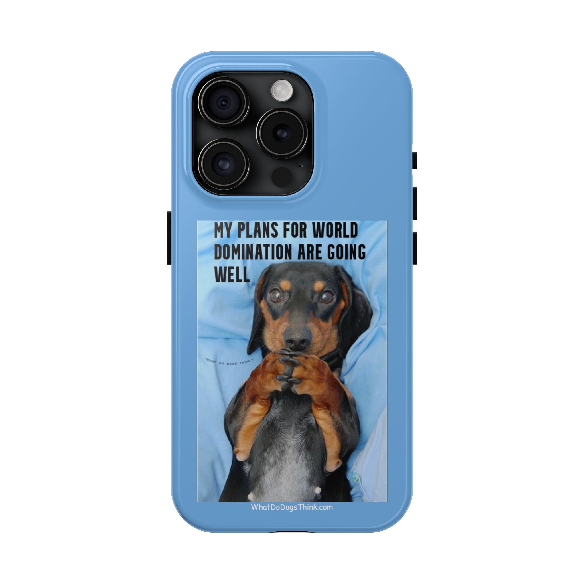 World Domination Blue Tough Phone Cases