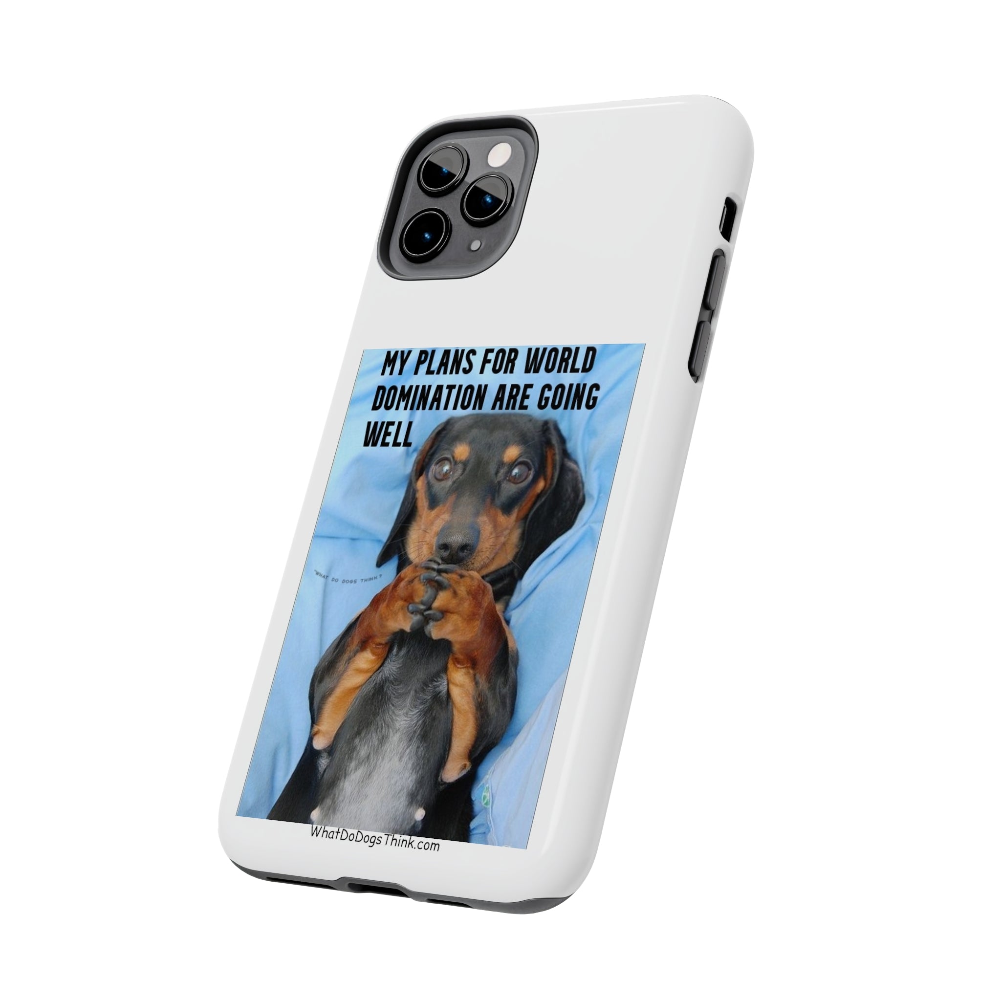 World Domination White Tough Phone Cases