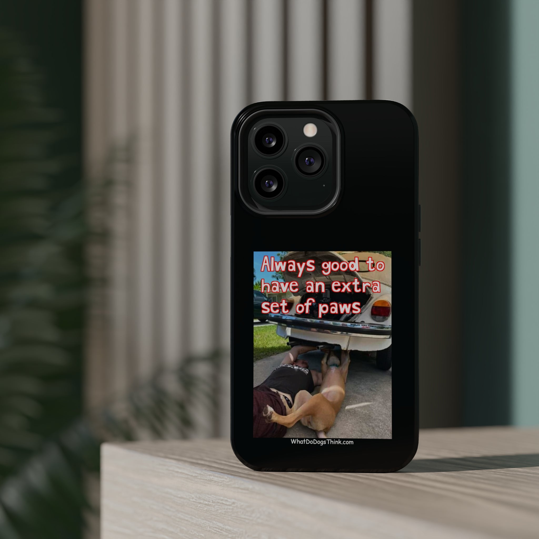 Extra Paw Black MagSafe Tough Cases