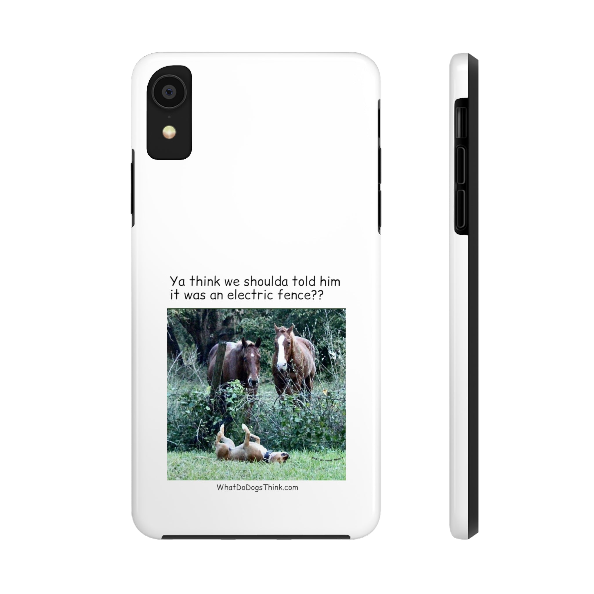 Electric Fence White Tough Phone Cases