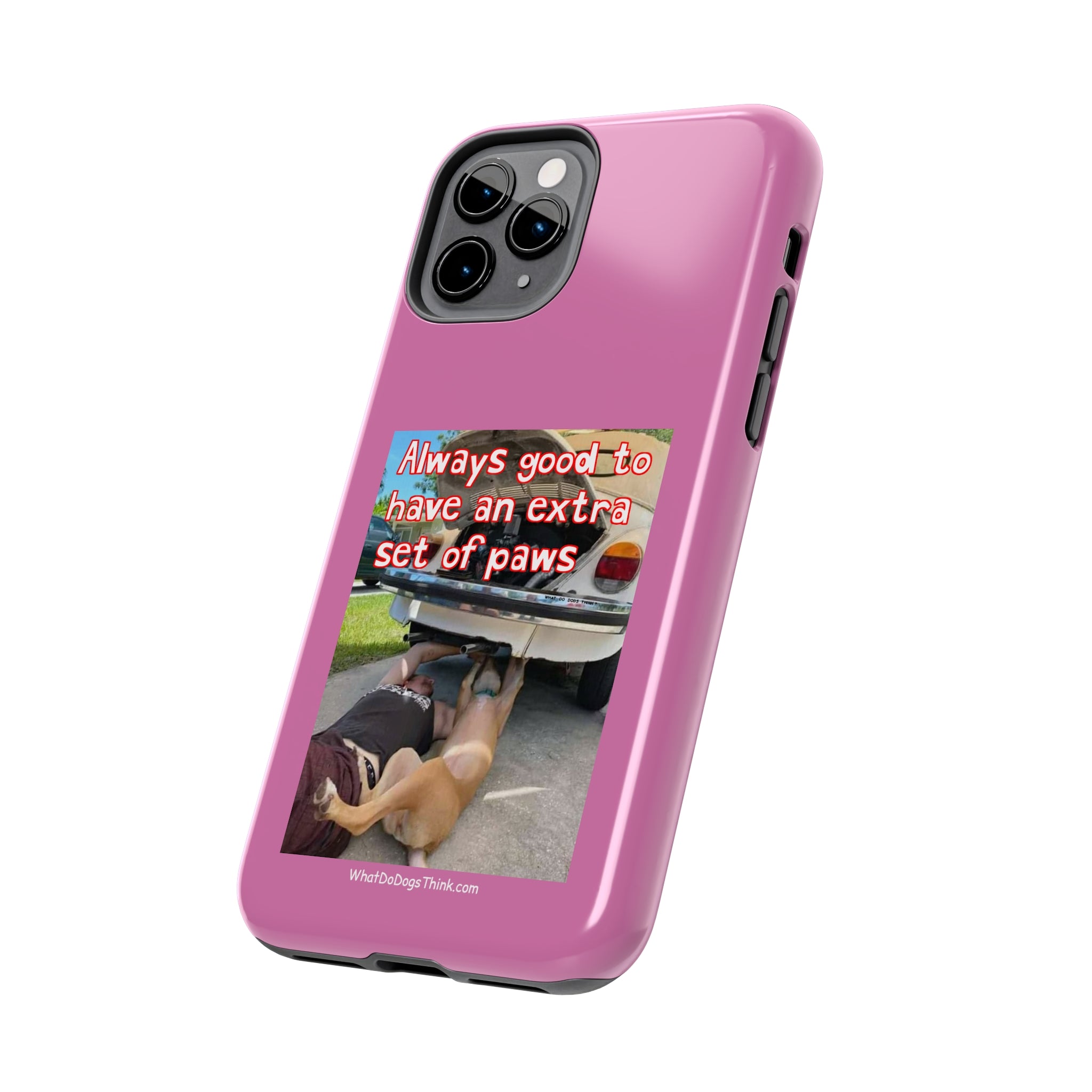 Extra Paw Pink Tough Phone Cases