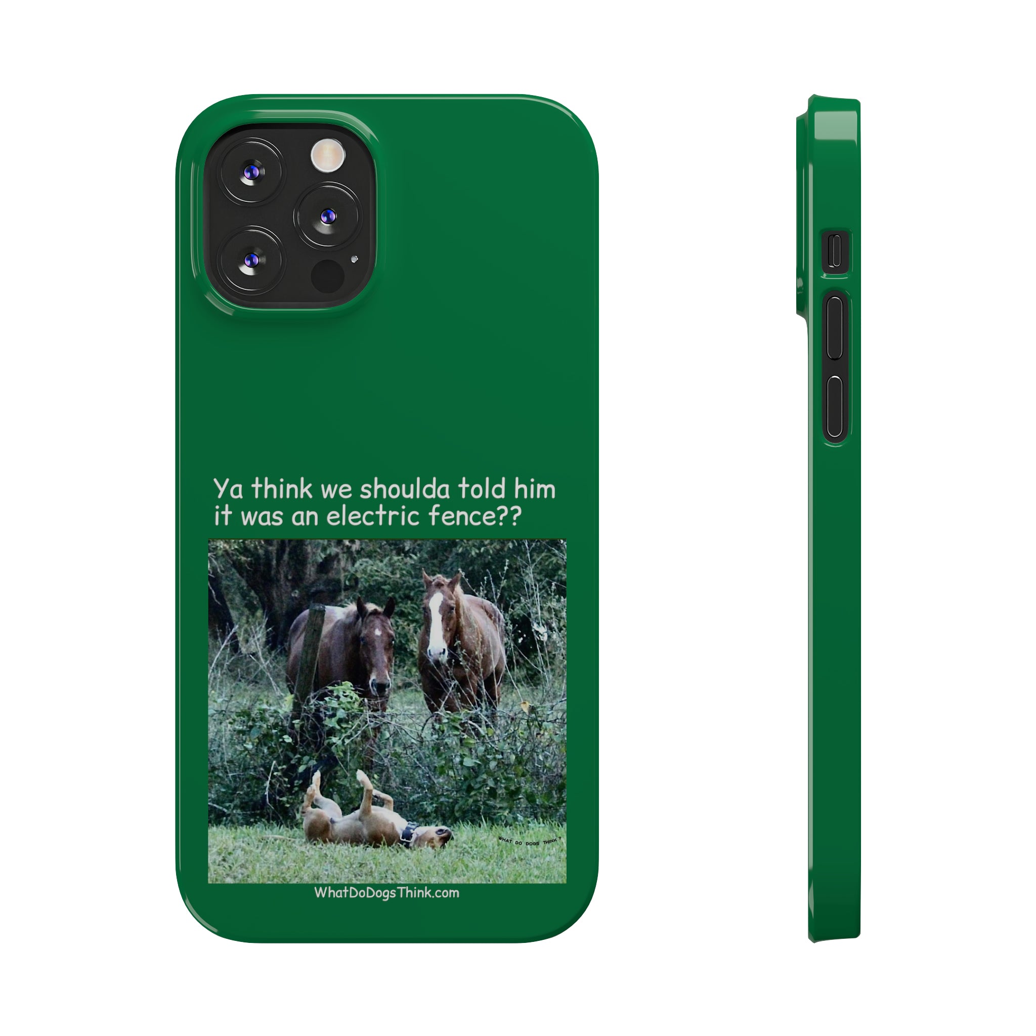 Electric Fence Green Slim Phone Case
