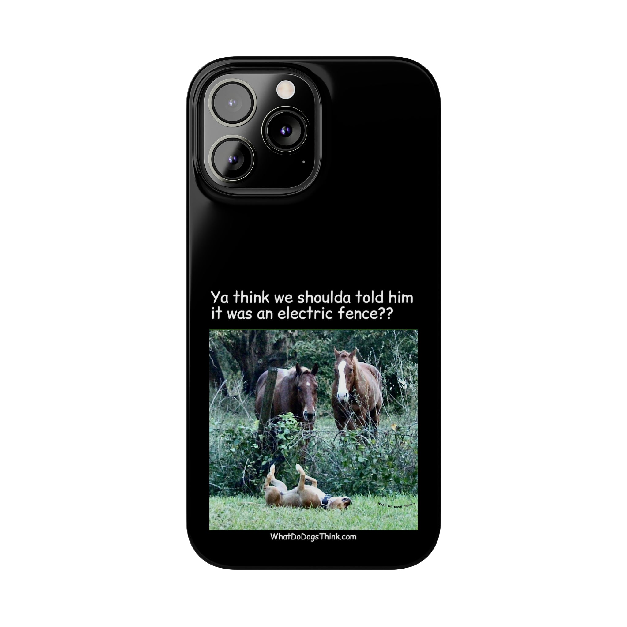 Electric Fence Black Slim Phone Case
