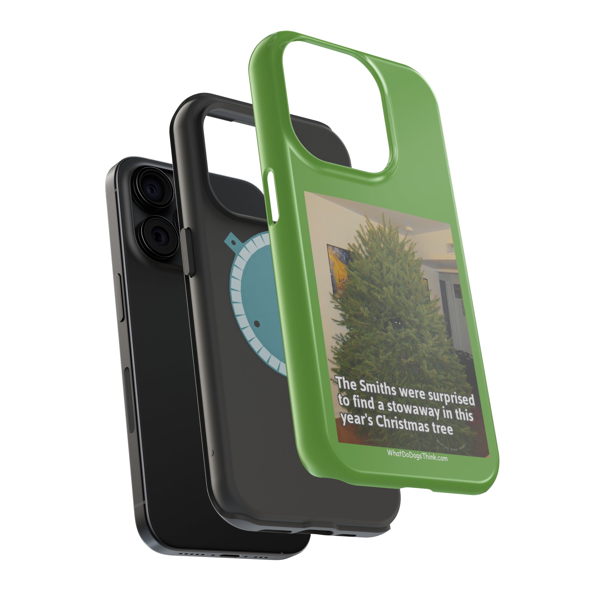 Stowaway Cat Green MagSafe Tough Case