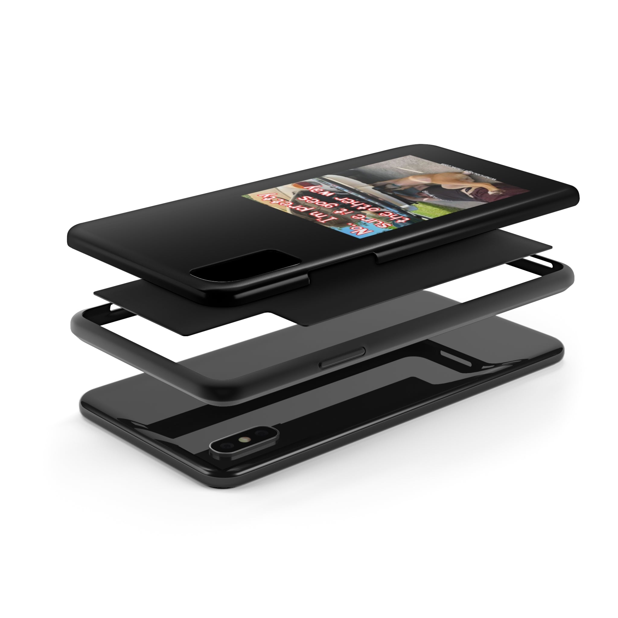 Other Way Black Tough Phone Cases