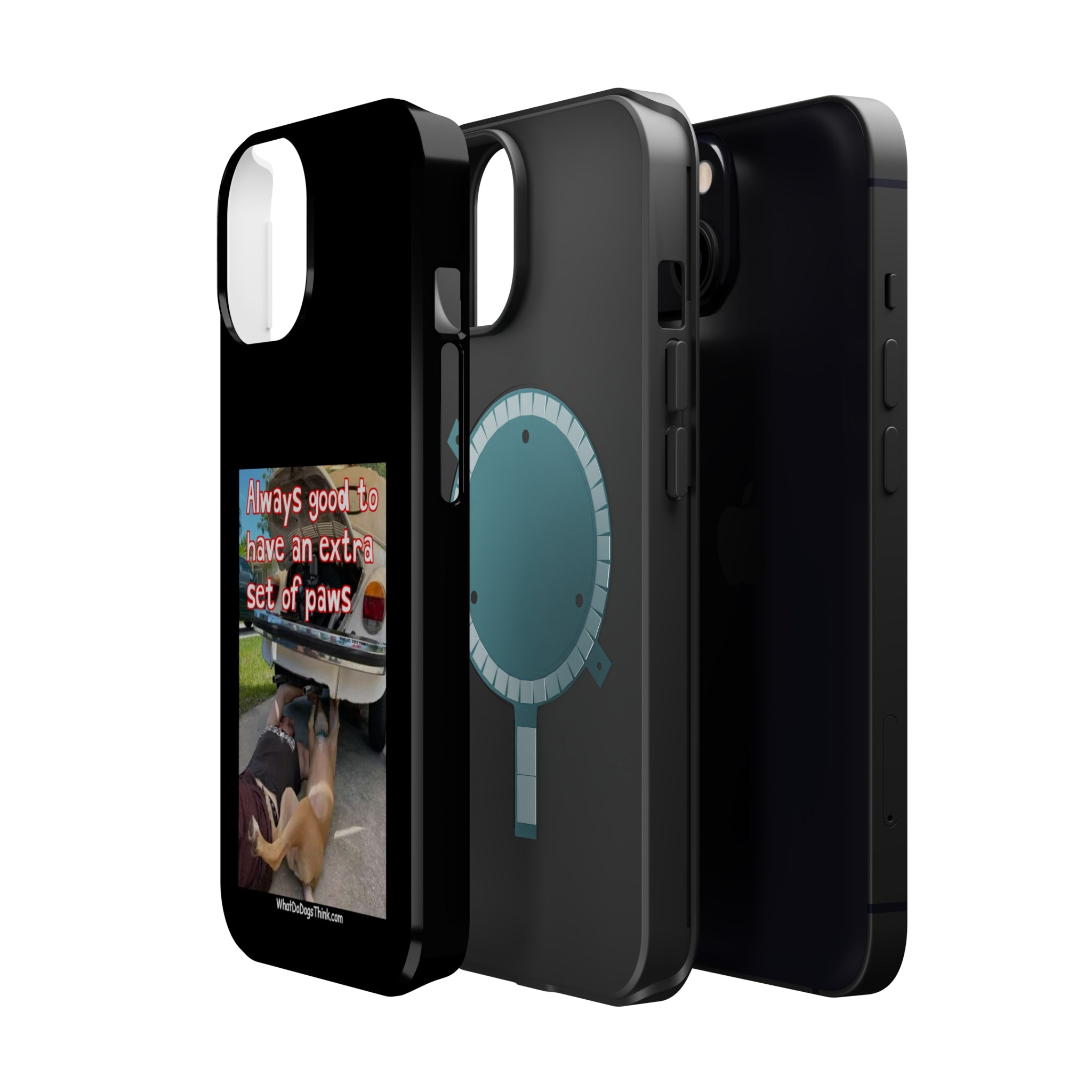 Extra Paw Black MagSafe Tough Cases