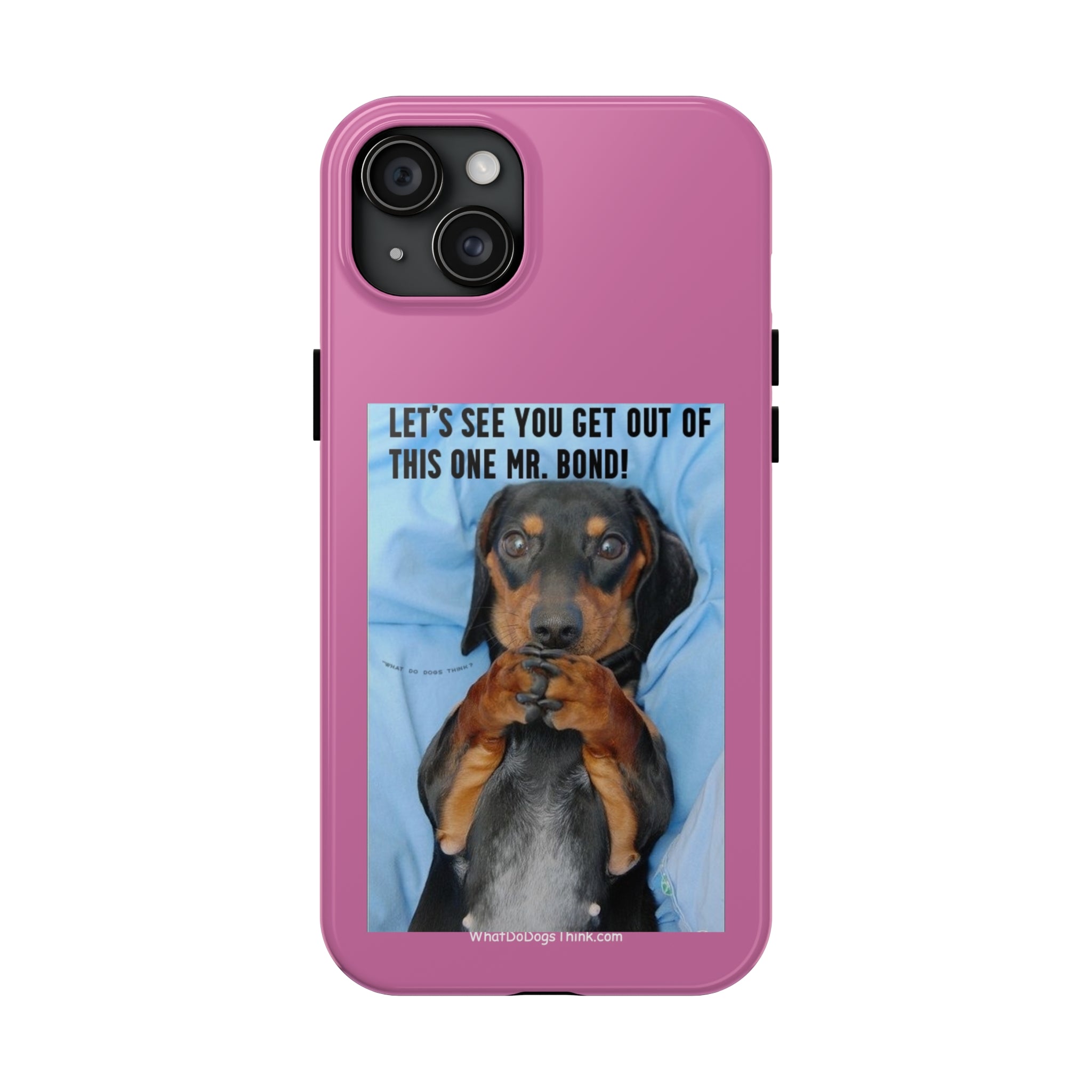 Mr Bond Pink Tough Phone Cases