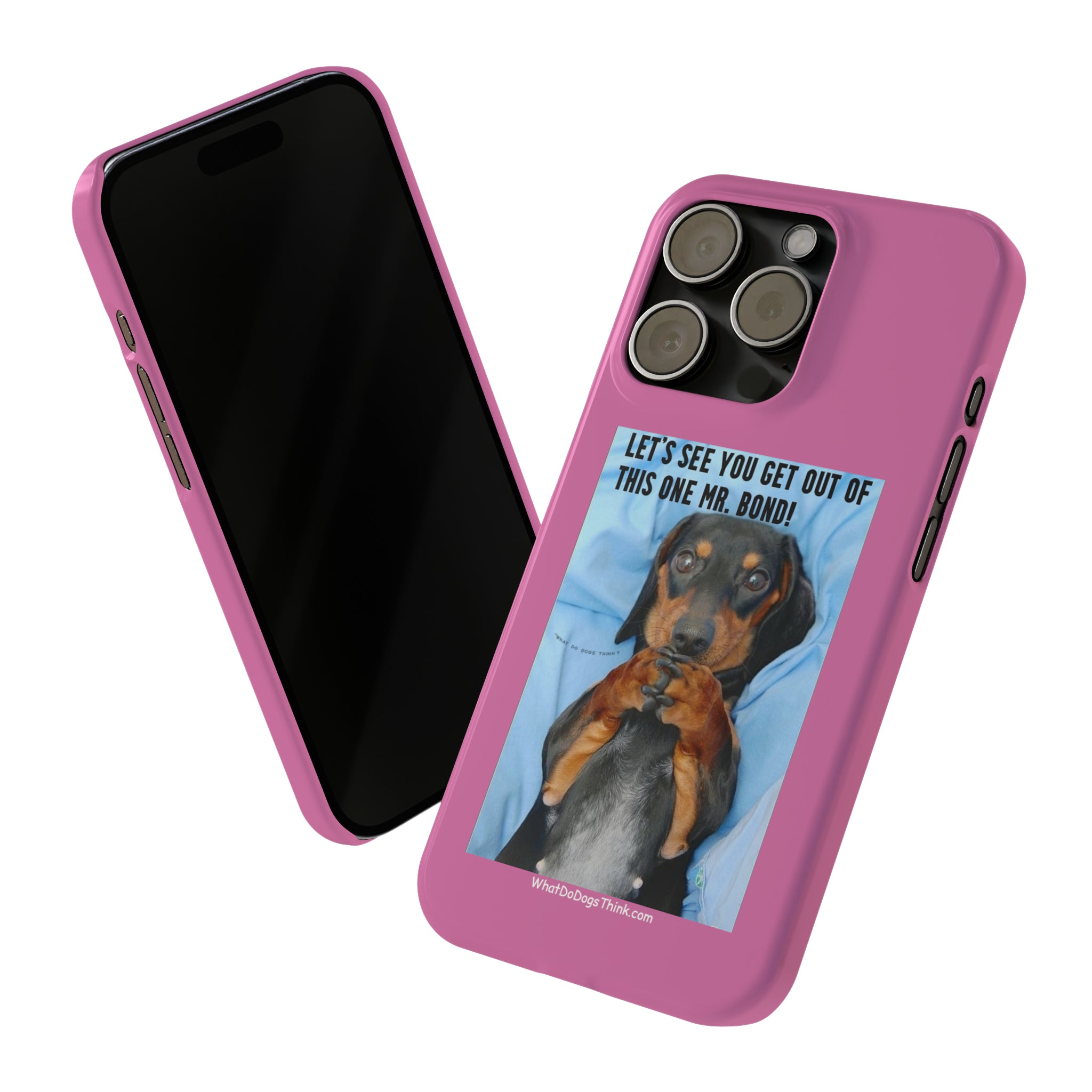 Mr. Bond Pink Slim Phone Cases