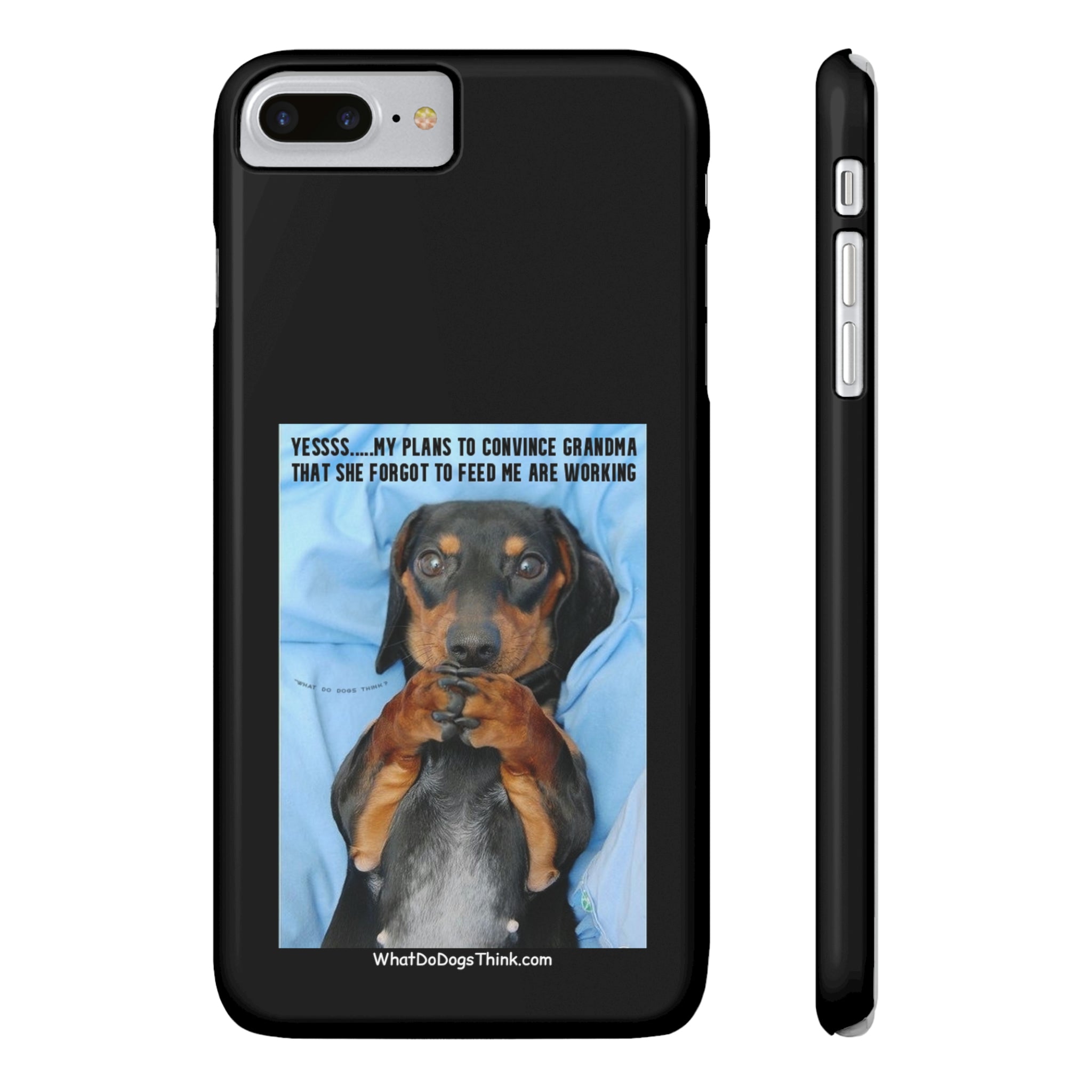 Grandma Black Slim Phone Cases