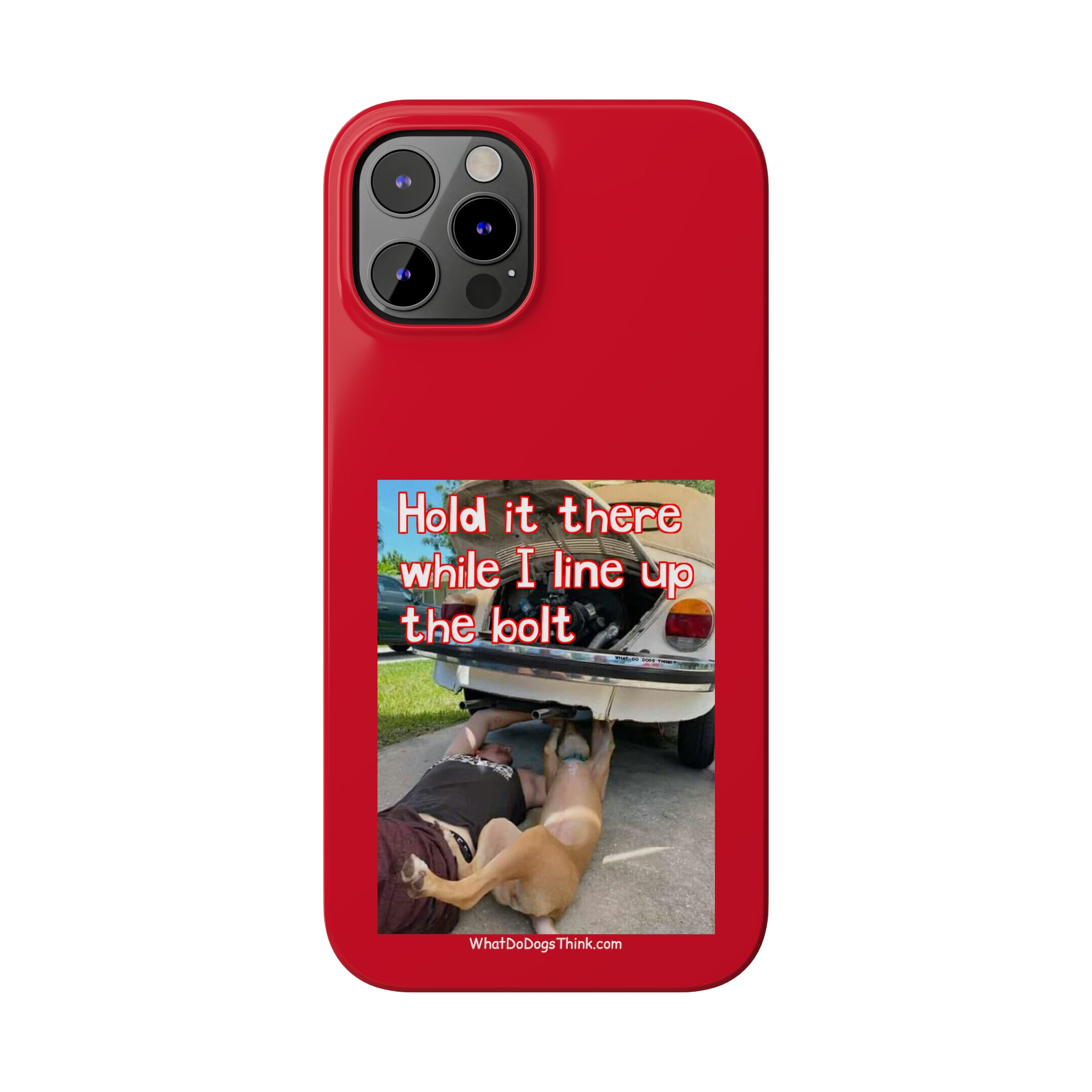 Hold It Red Slim Phone Cases