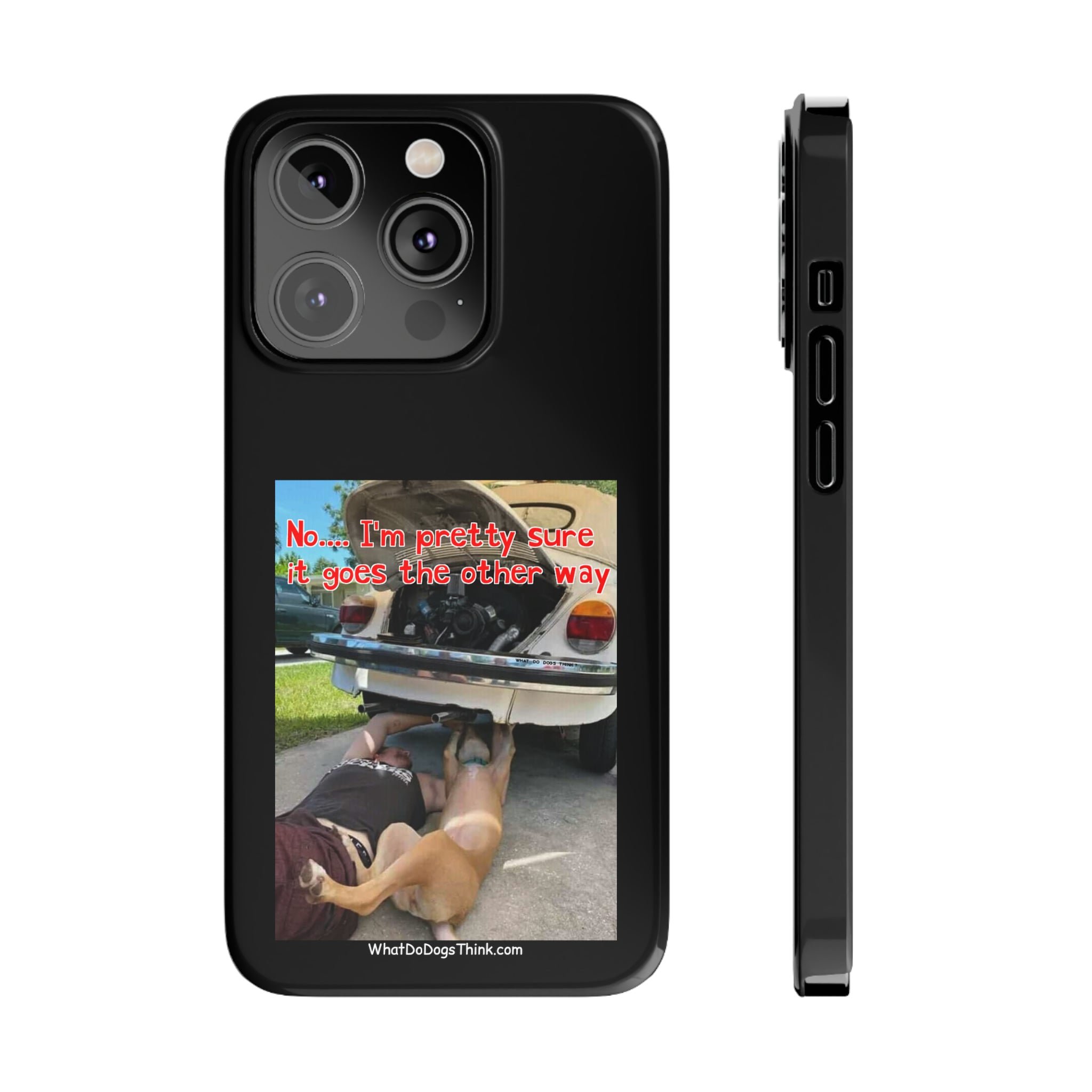 Other Way Black Slim Phone Cases