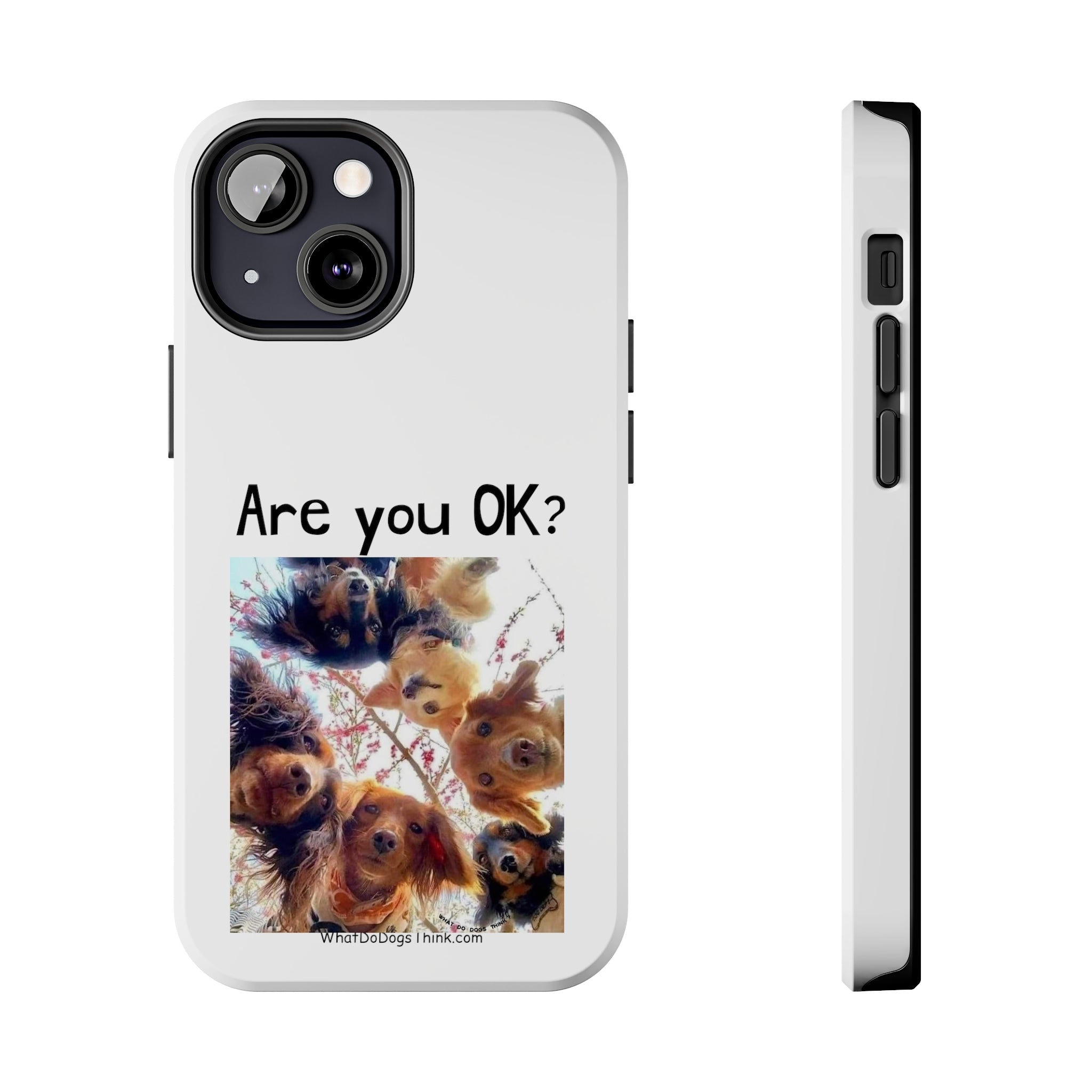 Are You OK? White Tough Phone Cases